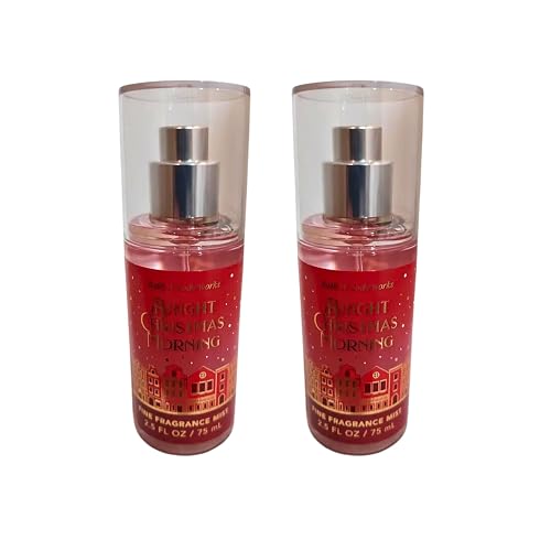 Bath & Body Works Mini Travel Size Fine Fragrance Mists, 2.5oz Each, Set of 2 (Bright Christmas Morning) Beauty & Personal Care Bath & Body Works