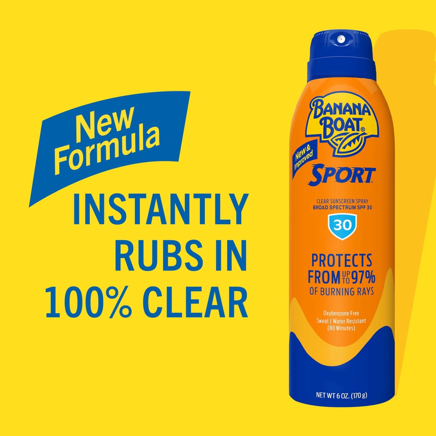 Banana Boat Sport Ultra SPF 30 Sunscreen Spray | Banana Boat Sunscreen Spray SPF 30, Water Resistant, Oxybenzone Free, 6oz each Twin Pack Beauty & Personal Care Banana Boat