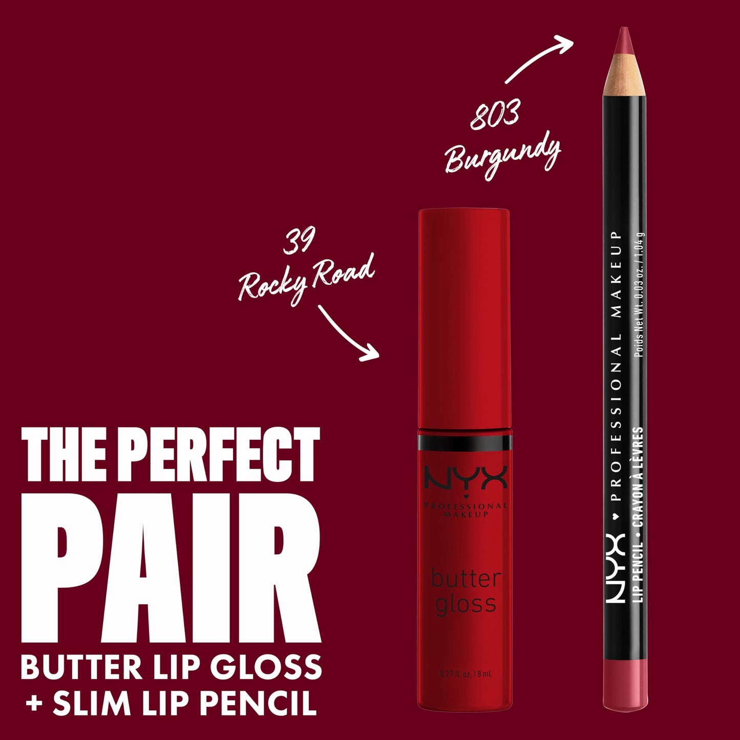 NYX PROFESSIONAL MAKEUP Butter Gloss, Non-Sticky Lip Gloss - Rocky Road (Wine) Beauty & Personal Care NYX PROFESSIONAL MAKEUP