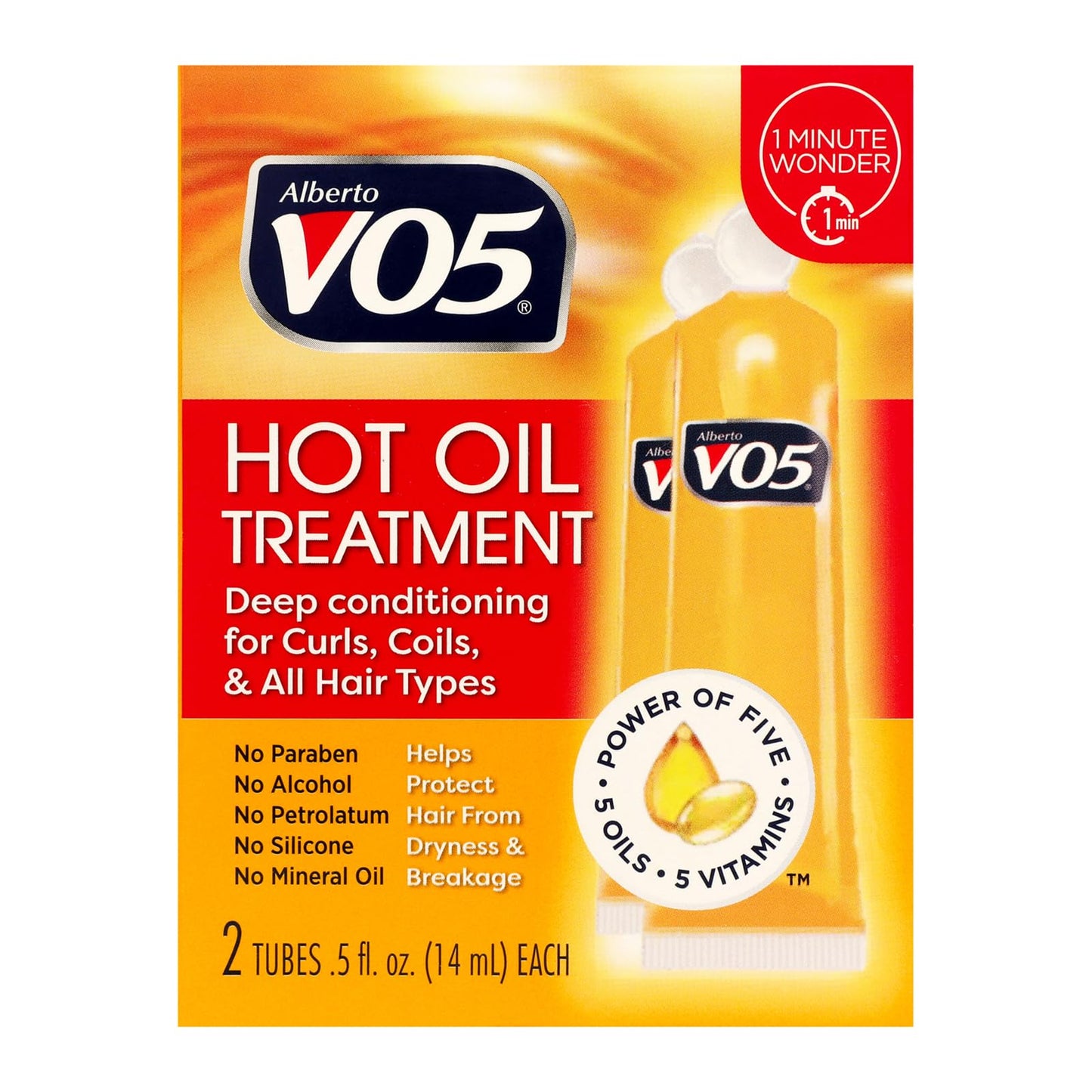 Vo5 Hot Oil Treatmant Vitamin E 2 tubes 0.5 oz Each Beauty & Personal Care Alberto VO5