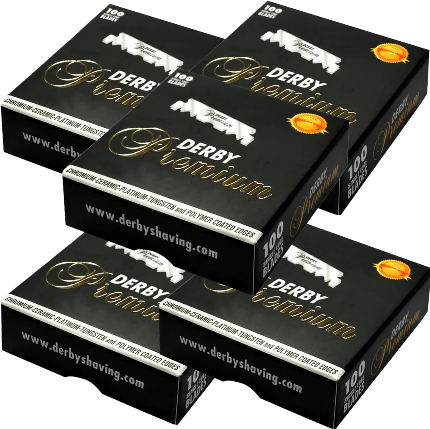 500 "Derby Premium" Single Edge Razor Blades for straight razor Beauty and Personal Care Derby