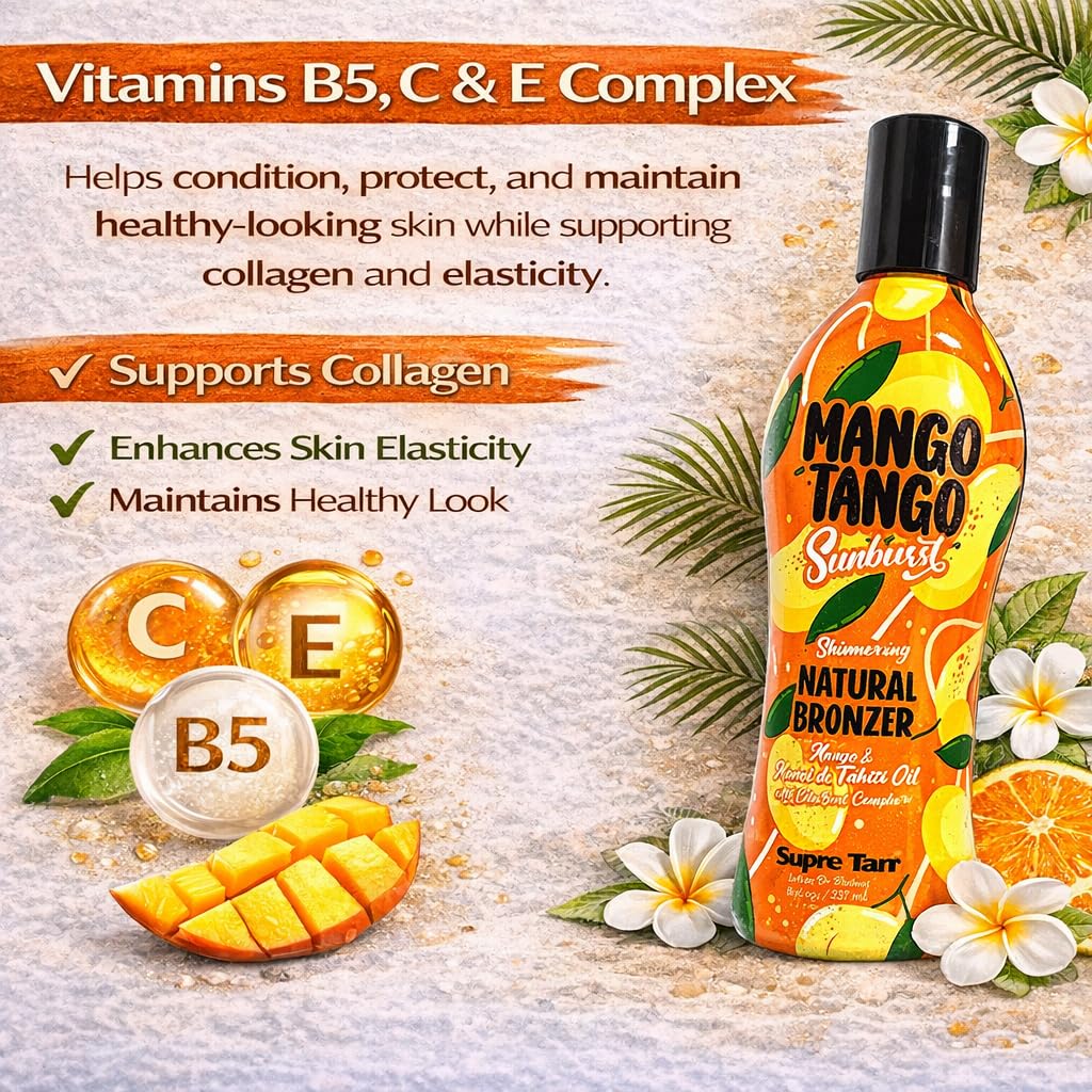 Mango Tango Sunburst Shimmering Natural Bronzer 8oz Beauty & Personal Care Supre