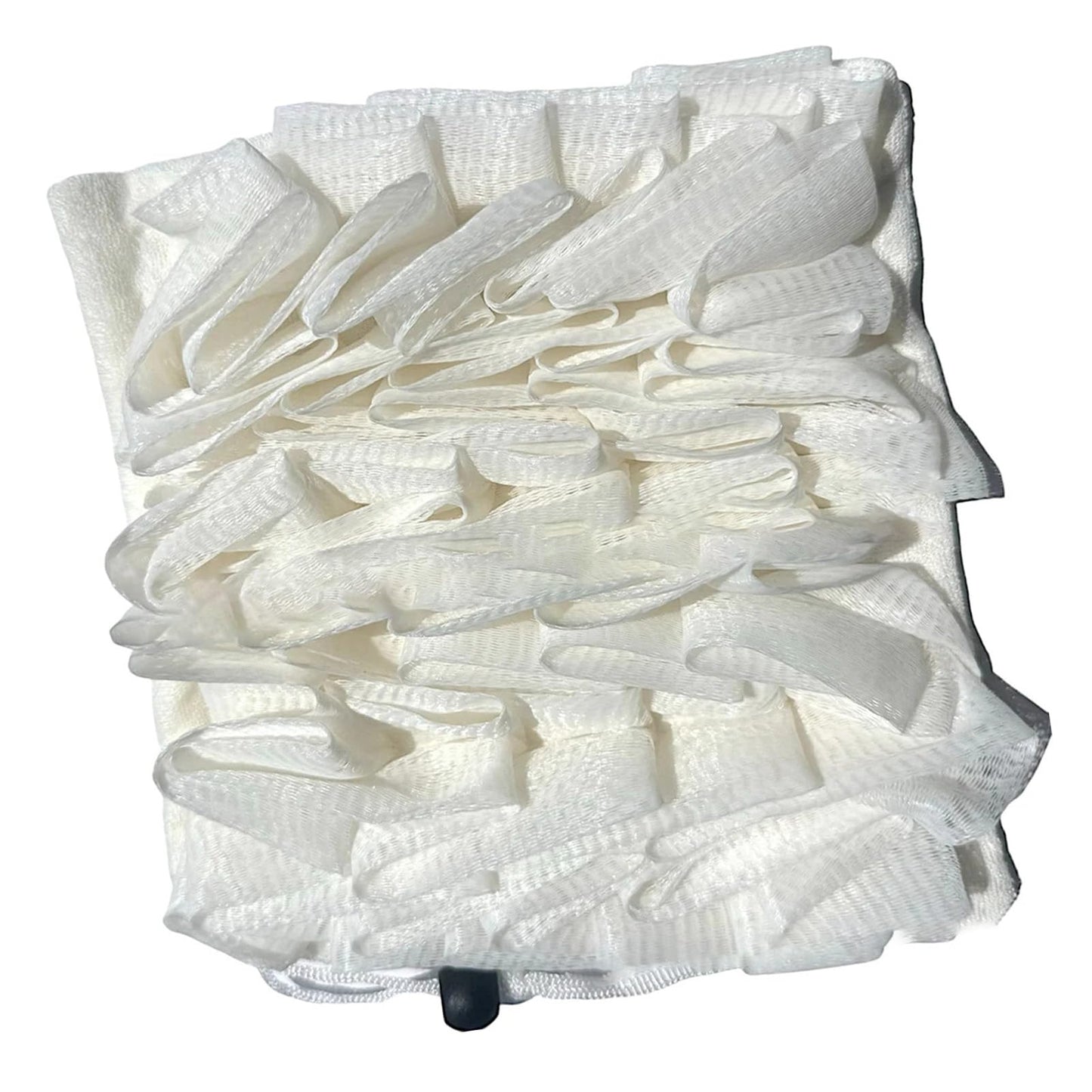 Yosoo 2 in 1 Bath Loofah Sponge Shower Loofahs Mesh Pouf Exfoliating Body Scrubber with Towel Cloth and Nylon for Home Travel Business Beauty and Personal Care Yosoo