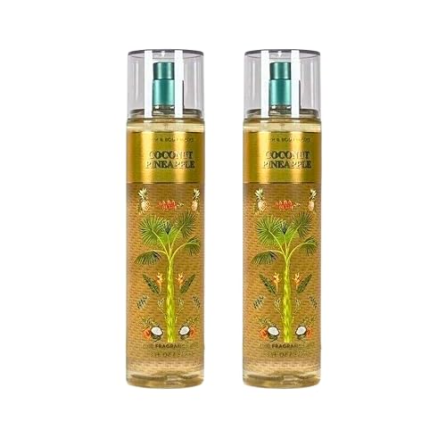 Bath & Body Works Fine Fragrance Mists, Set of 2, 8oz Each Bottle (Coconut Pineapple) Beauty & Personal Care Bath & Body Works