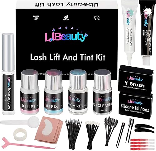Libeauty Lash Lift and Color Kit Brow Lamination Kit with Color Diy Eyelash Perm Kit Curling Voluminous Coloring Eyebrow Easy To Use At Home & Salon Beauty & Personal Care Libeauty