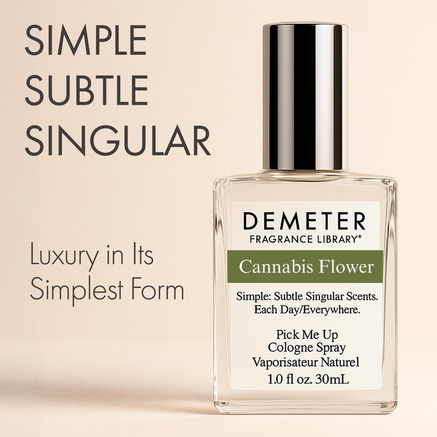 DEMETER Natural Perfume Spray Cologne for Women, Cannabis Flower, 1 oz Beauty & Personal Care DEMETER