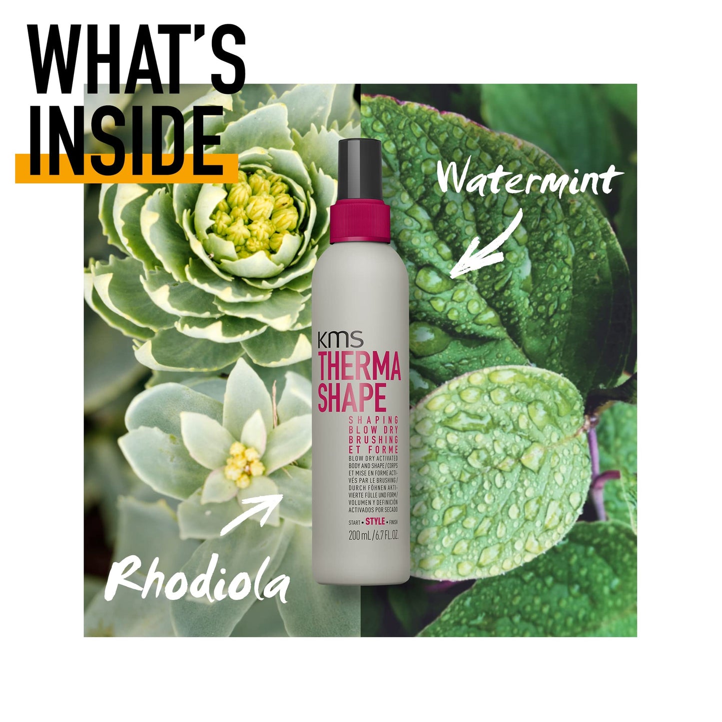 KMS THERMASHAPE Shaping Blow Dry Spray for 50% Faster Dry Time, 6.7 oz Beauty & Personal Care KMS