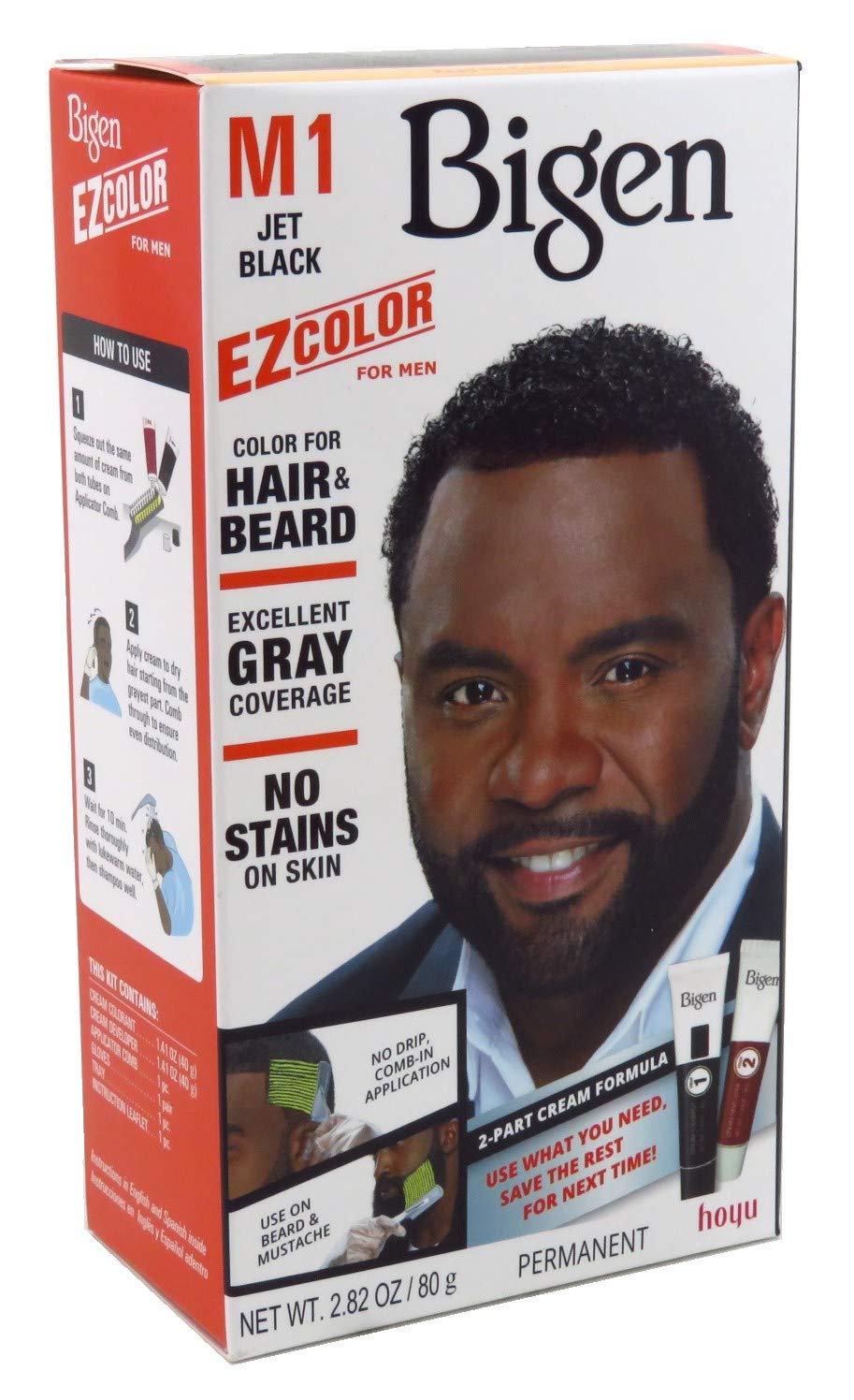 Bigen EZ Color Hair Color for Men - Jet Black Kit M1 1 Count (Pack of 6) (BU02P02966) Beauty & Personal Care Bigen