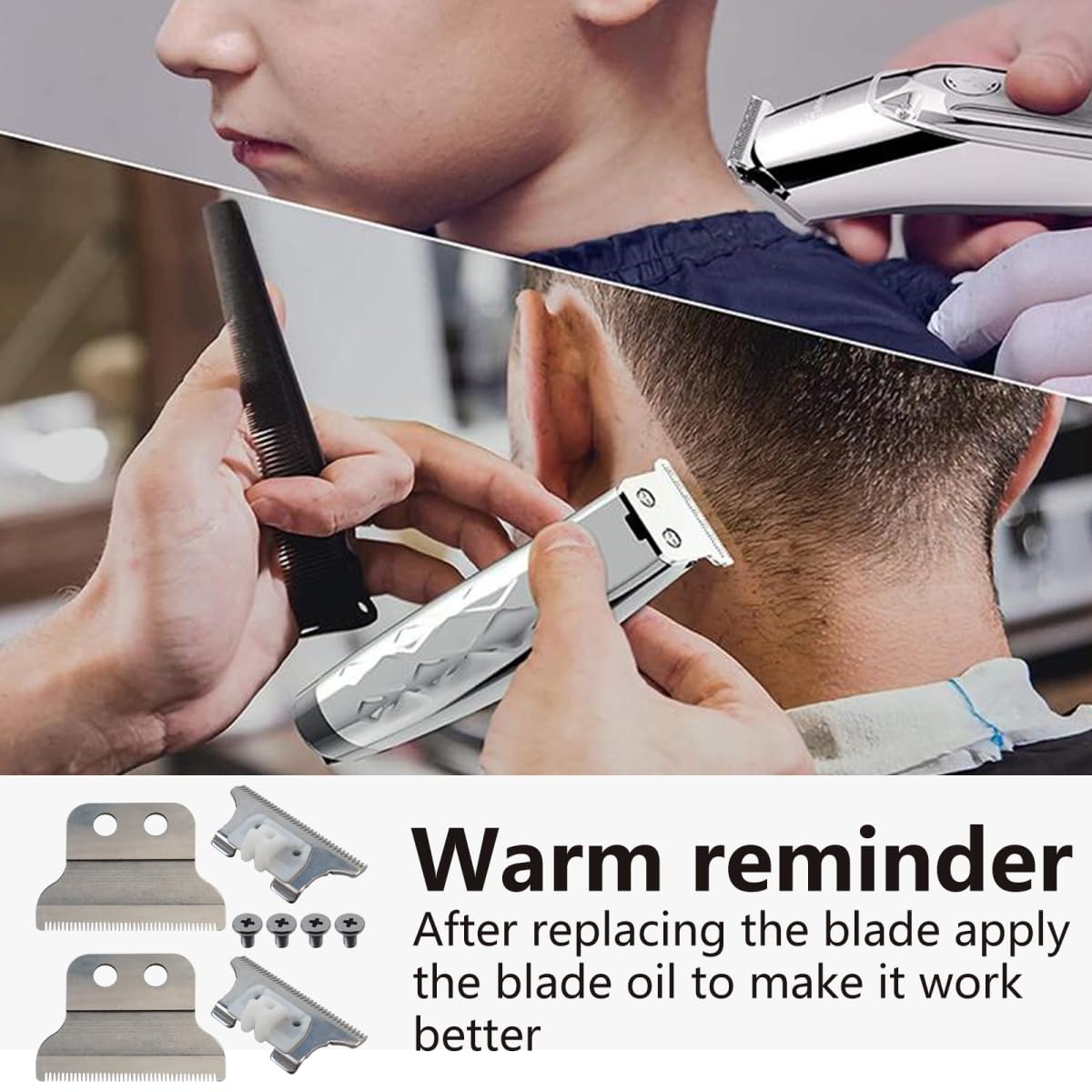 2025 Upgraded 2 Set Adjustable T Shaped Trimmer Blade Replacement, Precision Clipper Blade Fit for Wahl Detailer 5 Star Series Detailer (8081) Beauty and Personal Care Vicue