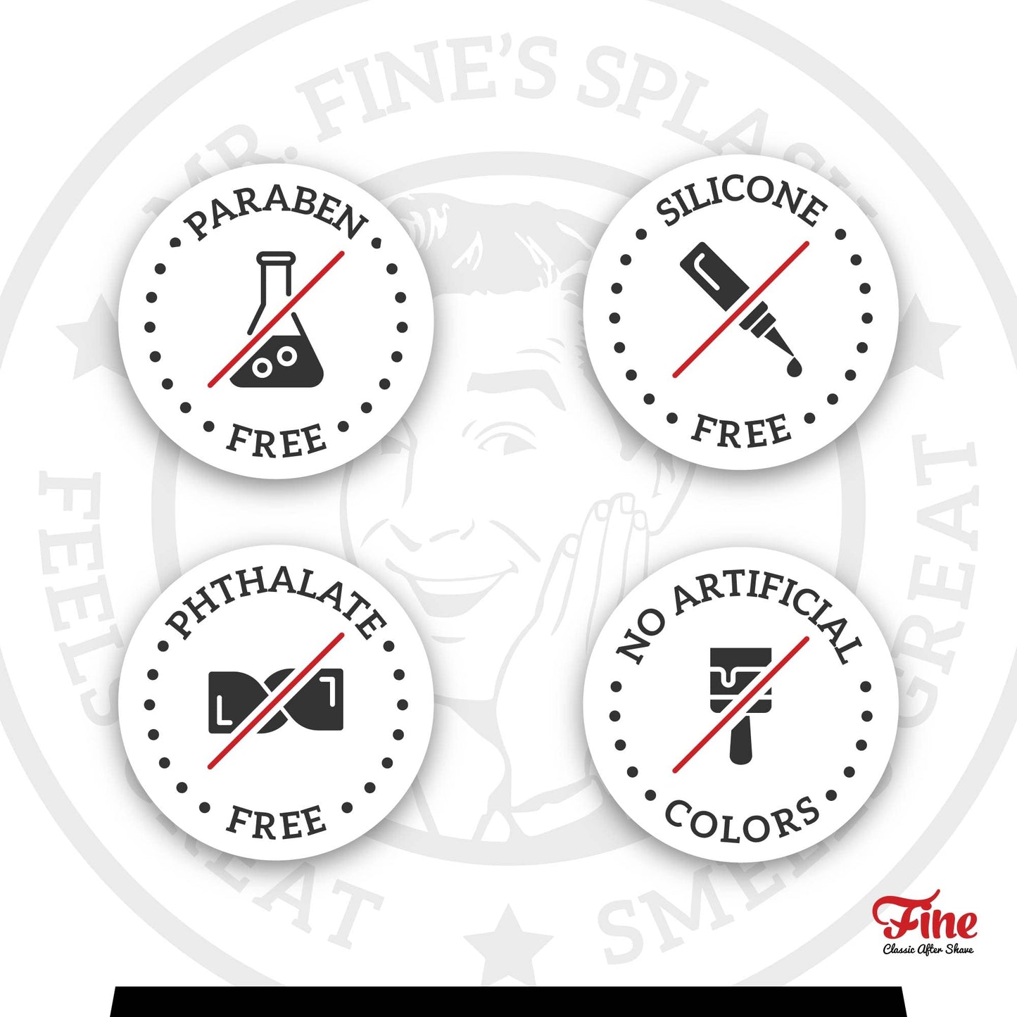 Fine Men's Aftershave - Bay Rum Fragrance, Soothing & Toning Post Shave Balm, Calms Razor Burn, Classic Barbershop Feel, Alcohol-Based Formula, Gentle Beauty and Personal Care Fine