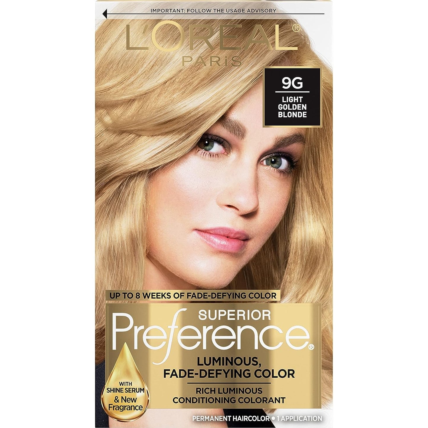 L'Oreal Superior Preference - 9G Light Golden Blonde 1 Each (Pack of 10) Beauty & Personal Care L'Oreal Paris
