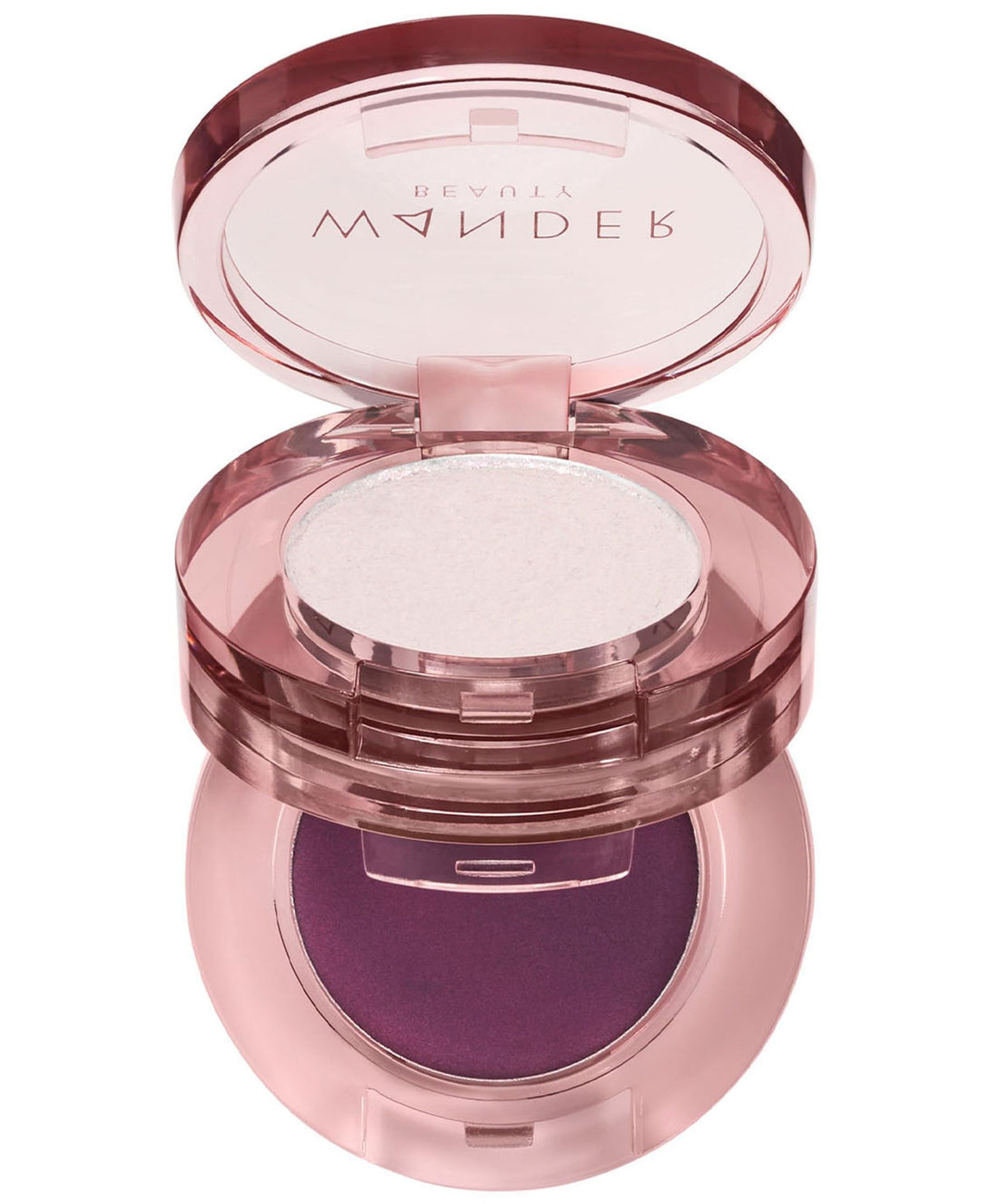 Wander Beauty Double Date Eye Shadow Duo - Wink/BAE (Holographic Purple Pearl + Plum Amethyst) - Satin Shimmer Eyeshadow