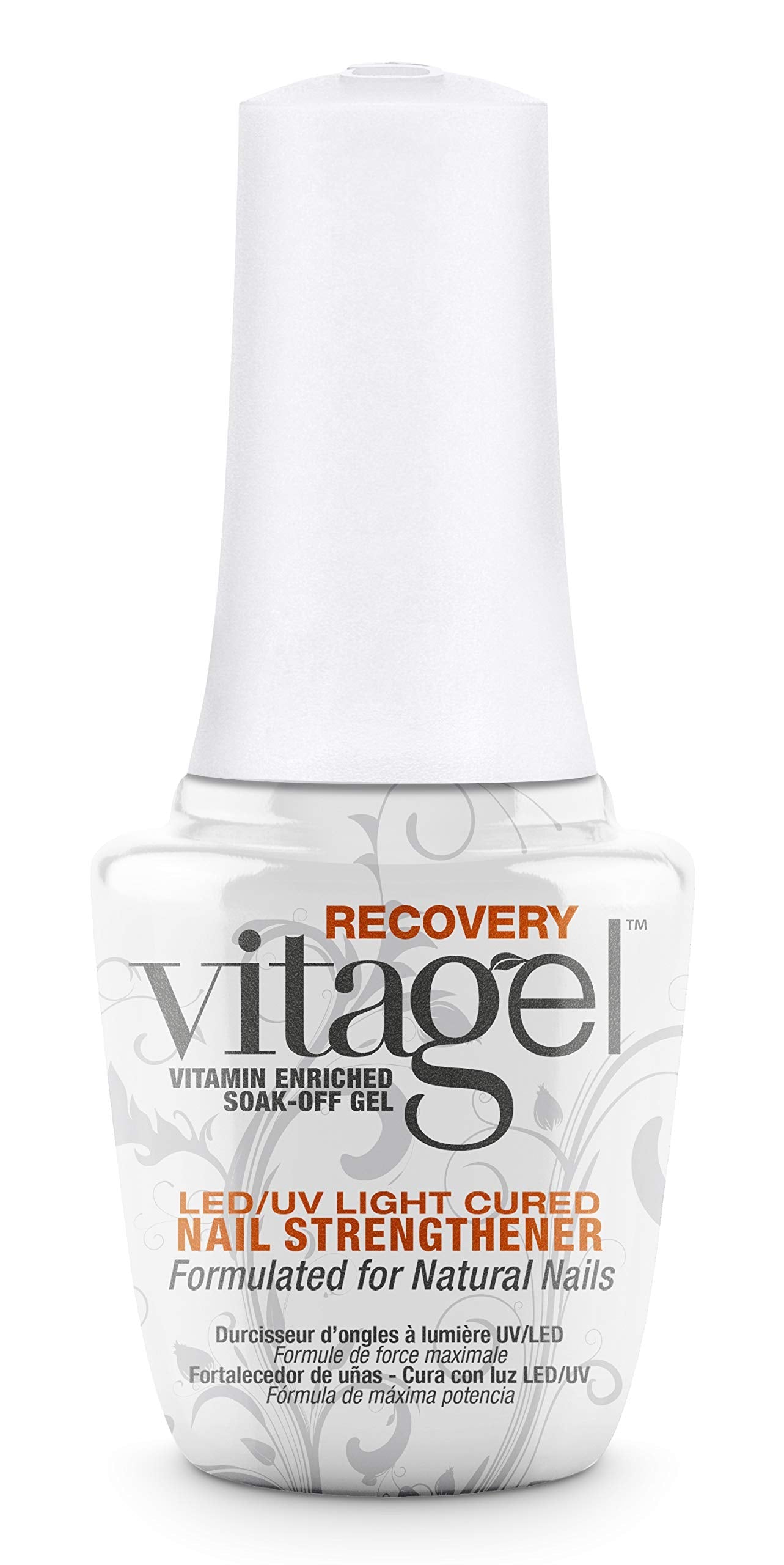 Gelish MINI Vitagel Recovery Nail Strengthener - Strengthening Polish, Base Coat, Fortifies and Repairs Weak, Thin, and Brittle Nails (0.3 oz) Beauty & Personal Care Gelish