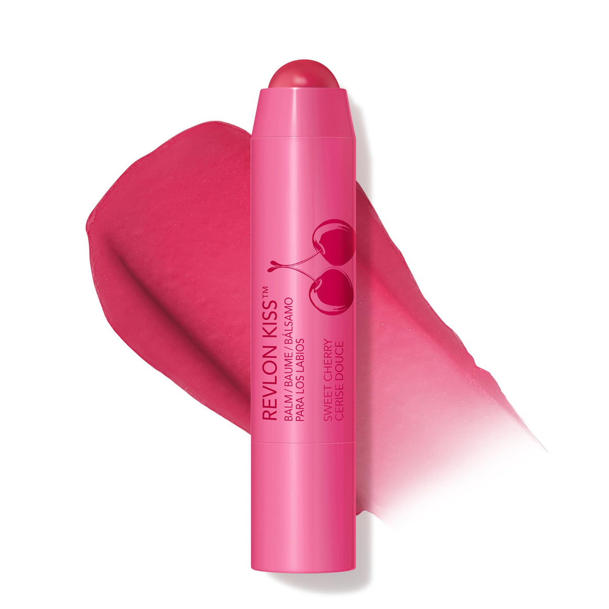 Revlon Kiss Tinted Lip Balm with SPF 20, Hydrating, Flavored, Infused with Natural Fruit Oils, 030 Sweet Cherry, 0.09 oz Beauty & Personal Care REVLON
