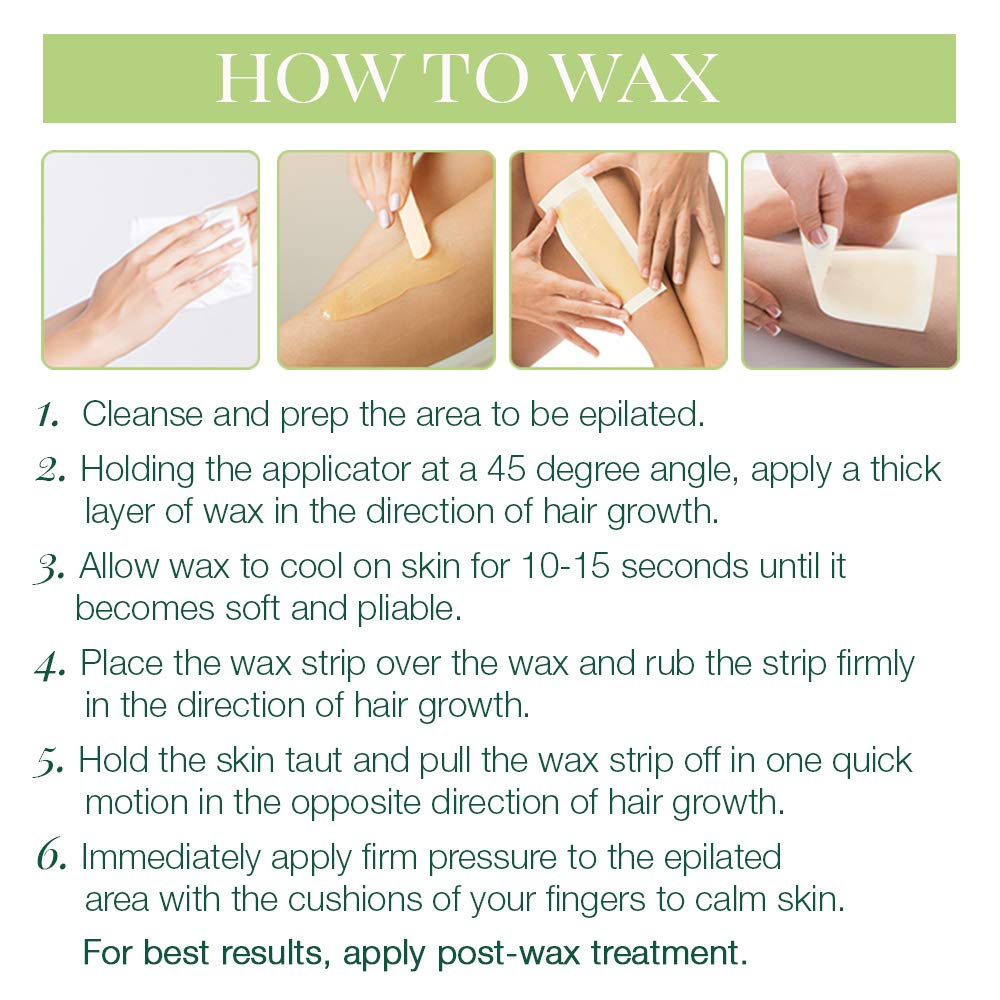 Clean + Easy Mini Pot Waxing Kit for Women - Soft Wax with Wax Warmer for Hair Removal, Body, Facial Hair & Sensitive Skin, Includes Muslin Strips Beauty and Personal Care Clean + Easy