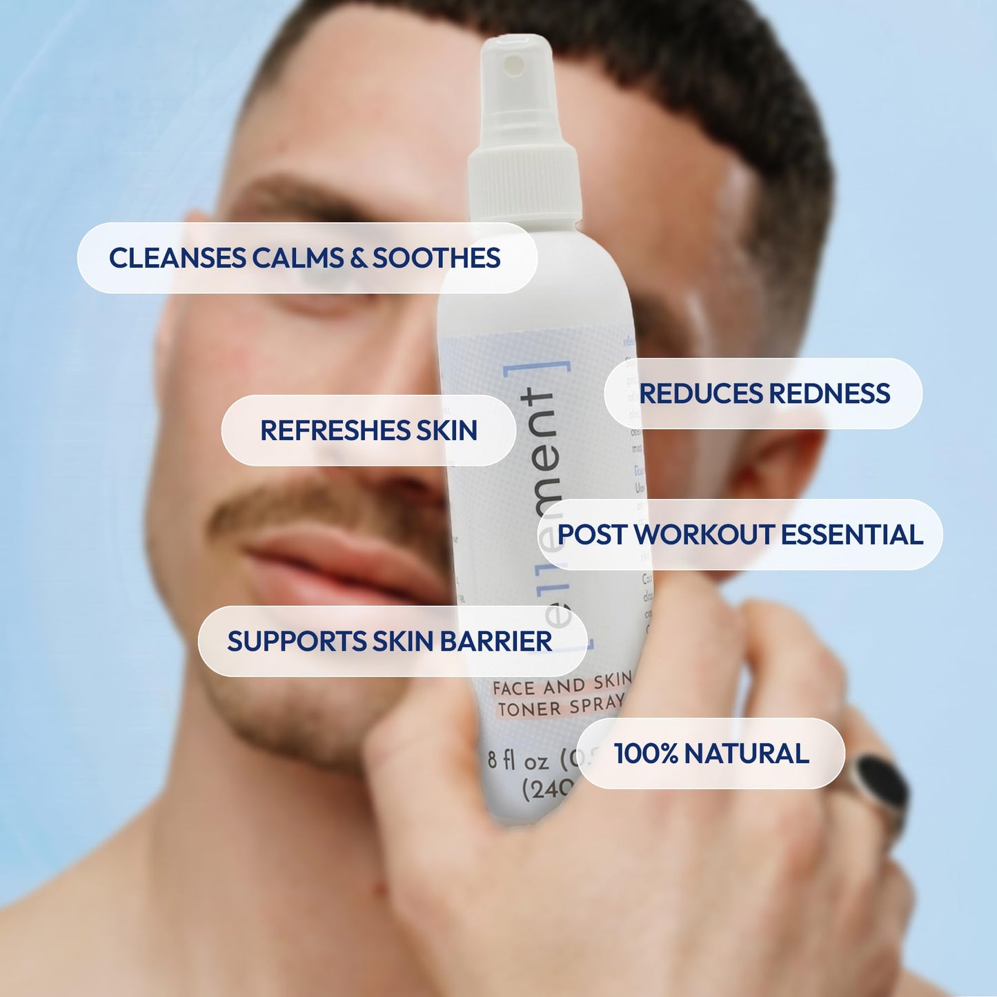 e11ement Hypochlorous Acid Spray for Skin, HOCl Facial Mist & Body Spray, Skin Cleanser for Face, Acne Prone & Sensitive Skin, Fragrance Free, All Beauty and Personal Care e11ement