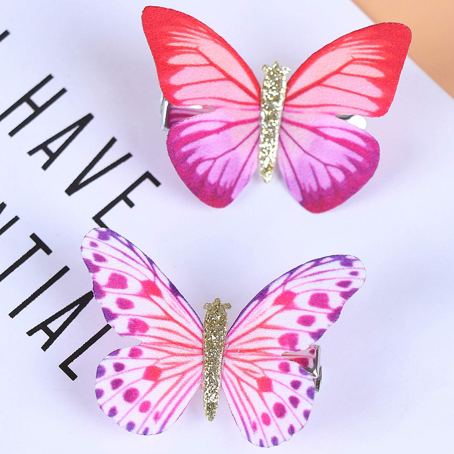 LOCOLO 18Pcs Hair Clips Butterfly Hair Clips Butterfly Snap Clips Barrettes for Toddlers Baby Girl and Women Beauty & Personal Care LOCOLO
