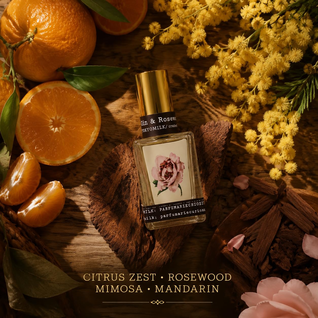 TOKYOMILK Gin & Rosewater Eau de Parfum, 1 fl. oz, 29.5 ml - Citrus Zest, Rosewood, Mimosa & Mandarin - A Beautiful Balance, Women’s Perfume, Eau de Beauty & Personal Care TOKYOMILK