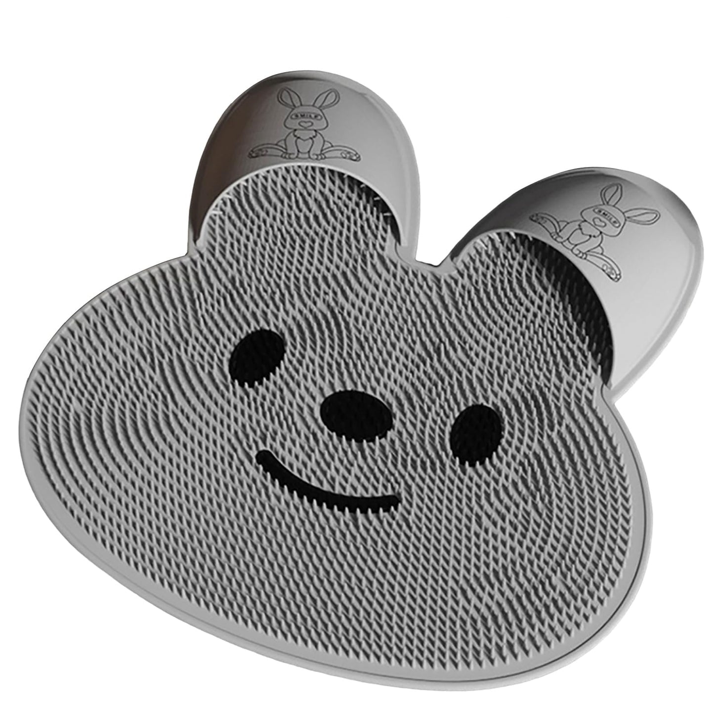 VEAREAR Bunny Shower Foot Scrubber Mat, Silicone Foot Scrubber in Shower, Anti-Slip, Ergonomic Foot Mat for Shower, Bath Foot Scrubber, Dead Skin Beauty and Personal Care VEAREAR