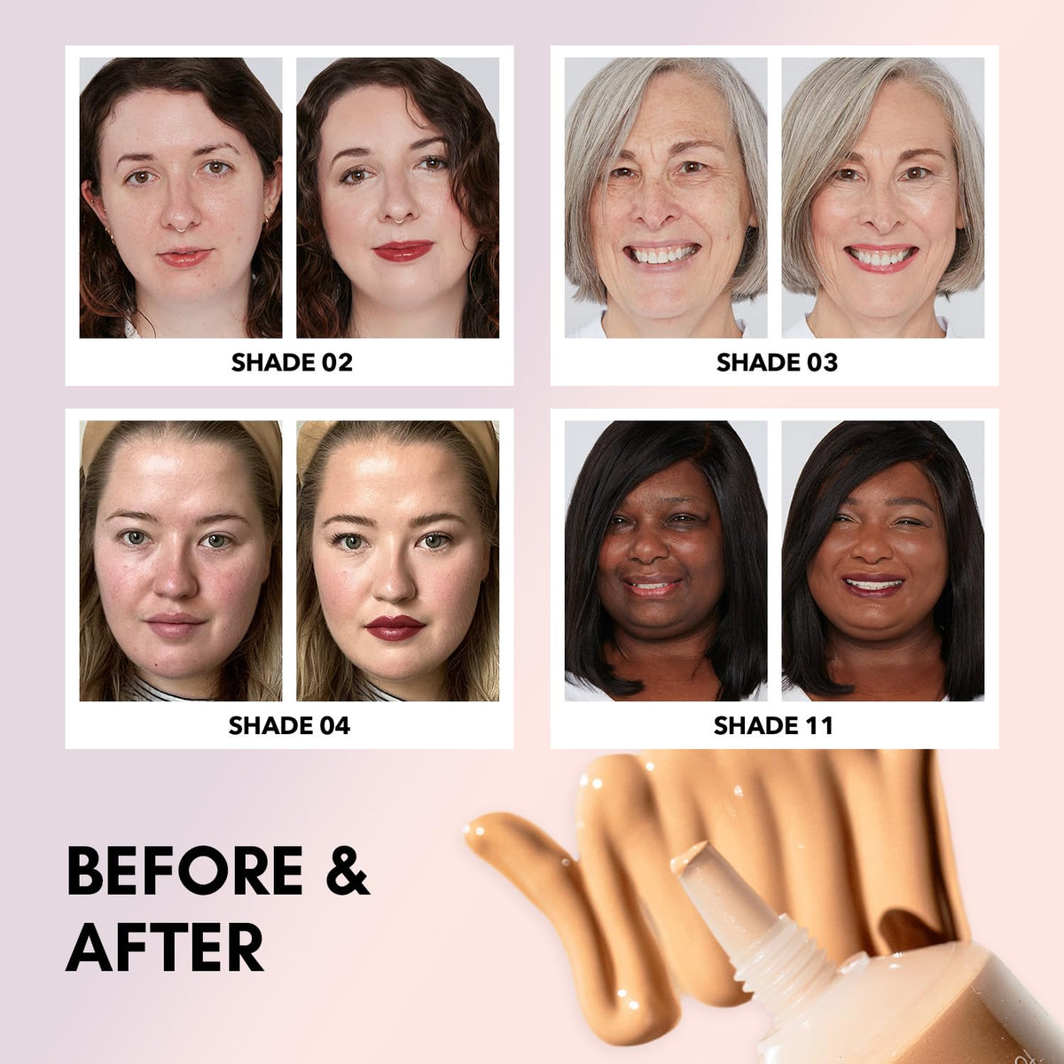 Clover Skin Is In Serum Foundation | Hydrating Face Serum, Lightweight Foundation, Cruelty-Free & Vegan | With Squalane And Sunflower Seed Wax | 30 ml