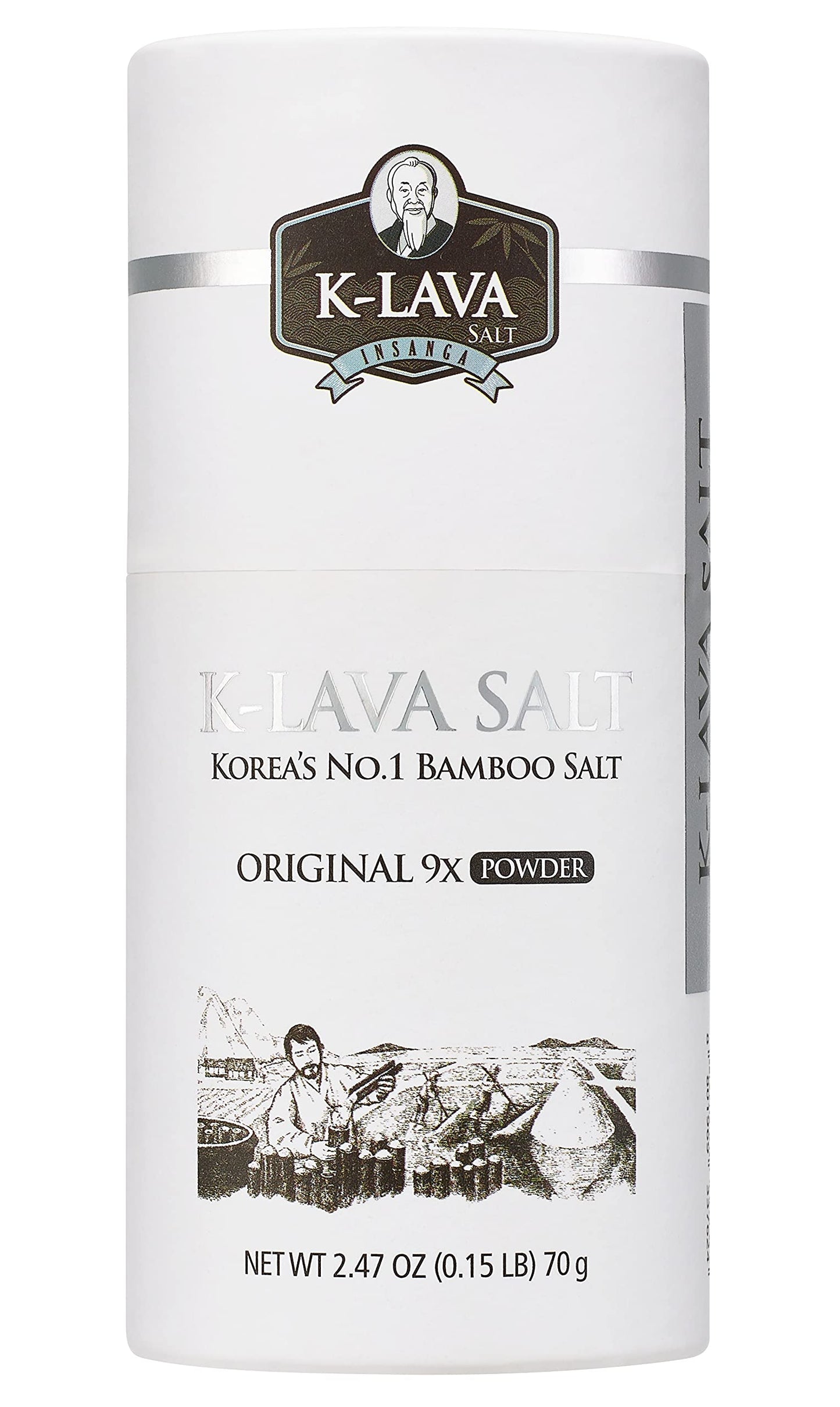 K-LAVA SALT-Korea's No.1 Bamboo Salt-Original 9x, Powder, 2.47 Ounce Beauty and Personal Care K-LAVA SALT