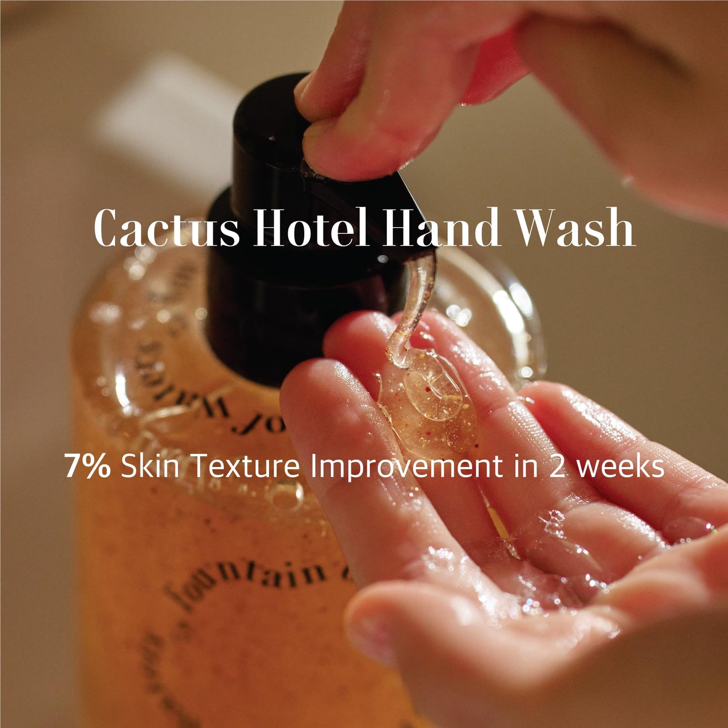 Fountain of Waters Cactus Hotel Almond Hand Wash 300ml, Vegan Cruelty-Free Premium hand Wash with Almond oil and shell, Crafted in Korea Beauty & Personal Care FOUNTAIN OF WATERS CALIFORNIA