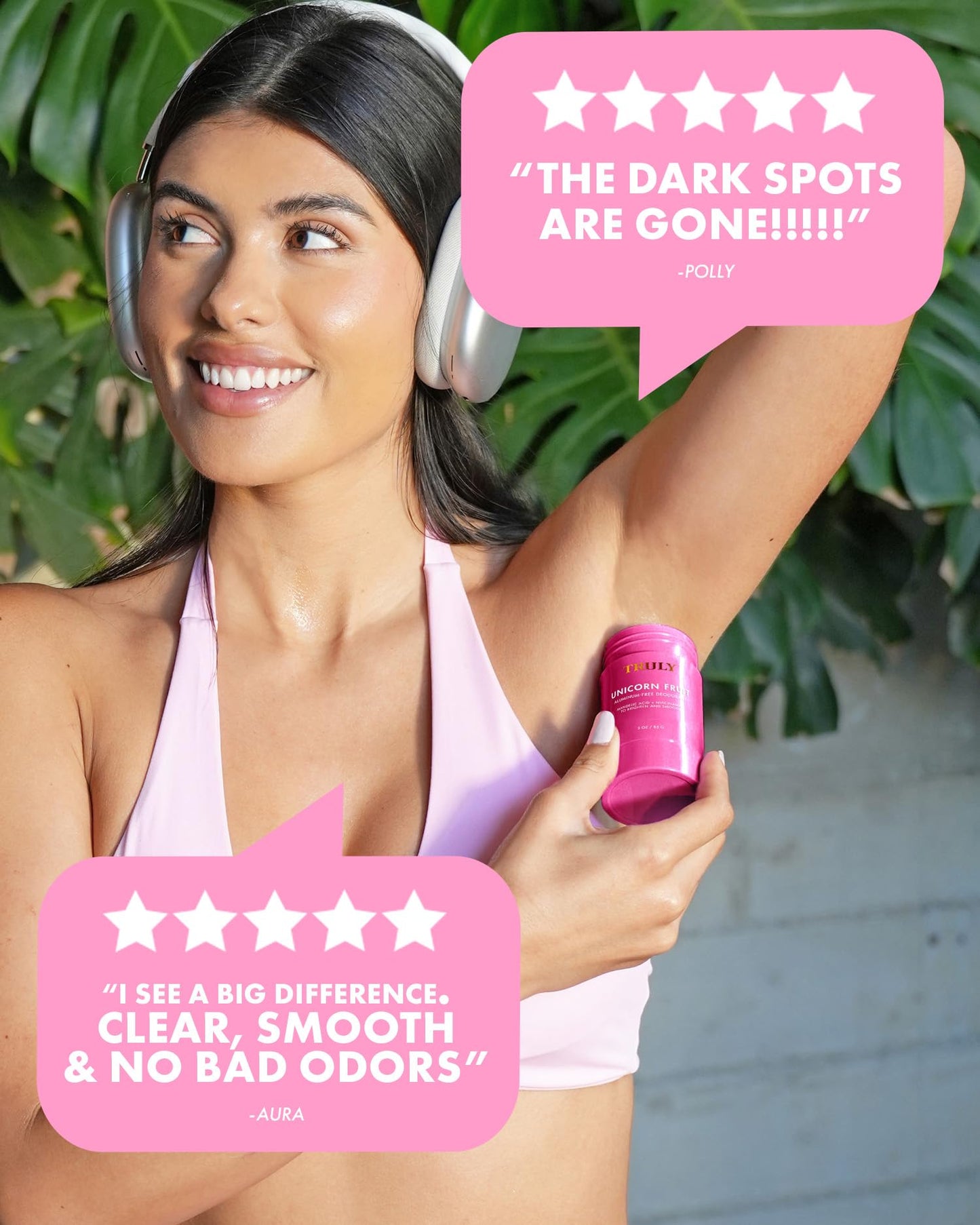 Truly Unicorn Fruit Aluminum Free Deodorant - Cotton Candy Scent - Natural Deodorant for Brighter and Smoother Underarms - 3 Oz Beauty and Personal Care Truly