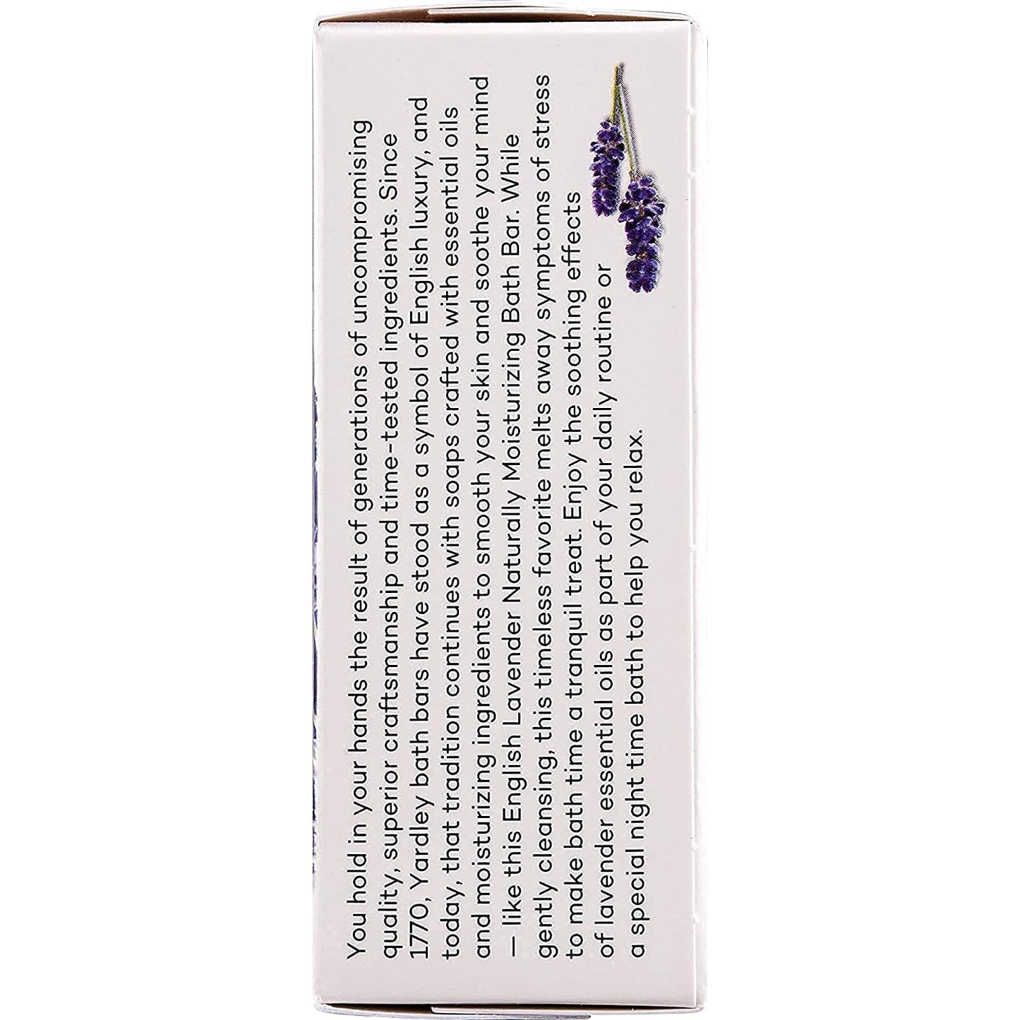 Yardley London English Lavender with Essential Oils Soap Bar, 4.25 oz Bar (Pack of 4) Beauty & Personal Care Yardley