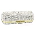 Bestbling Bling Rhinestone Crystal Lipstick Case Holder Organizer bag Cosmetic Storage for Women's Lipstick Jewelry Kit (Silver) Beauty & Personal Care Bestbling