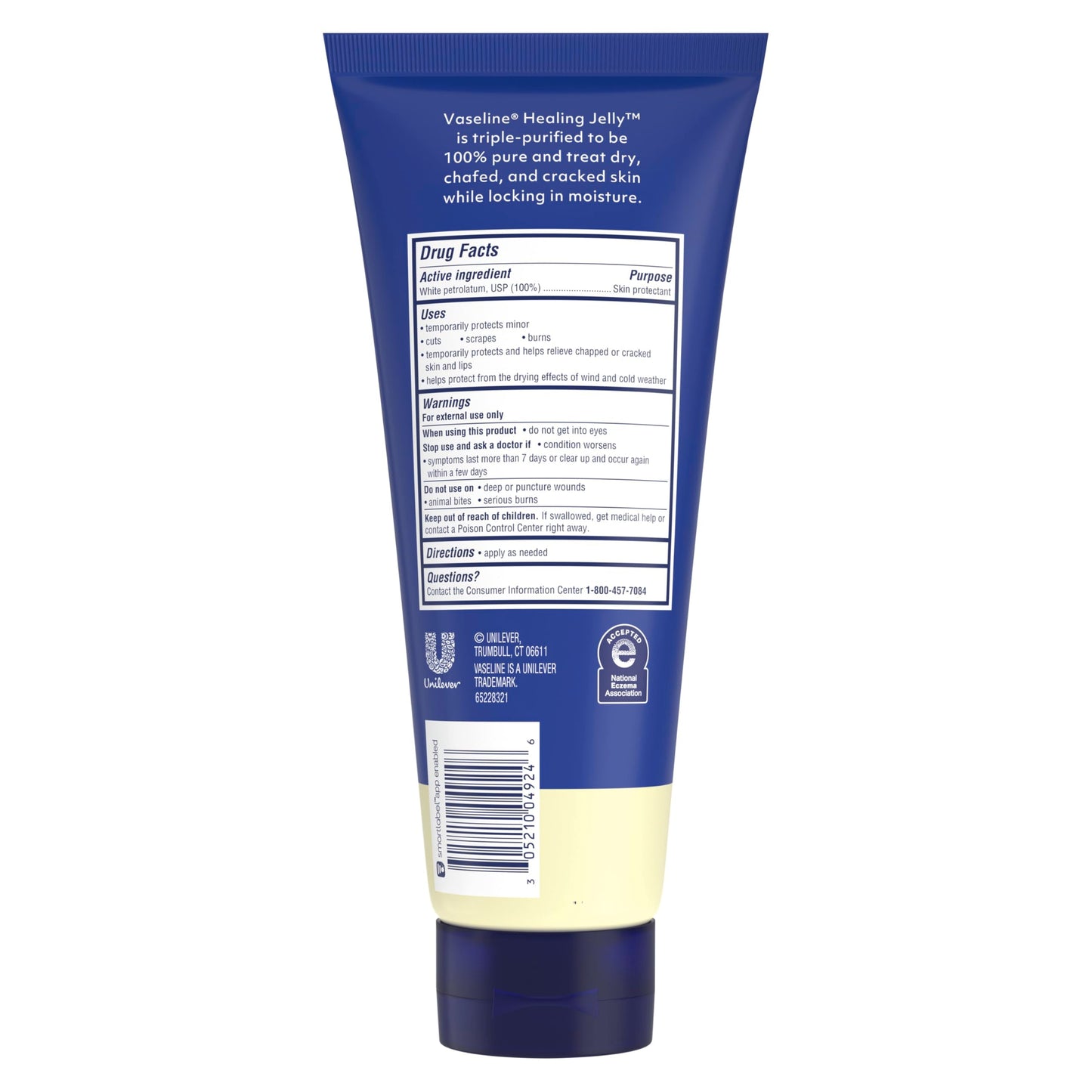 Vaseline Original Healing Jelly 100% White Petrolatum Skin Protectant 1 ct for Mess-Free Moisturizing On-the-Go, with 3x Purified Purity-Guaranteed Beauty & Personal Care Vaseline