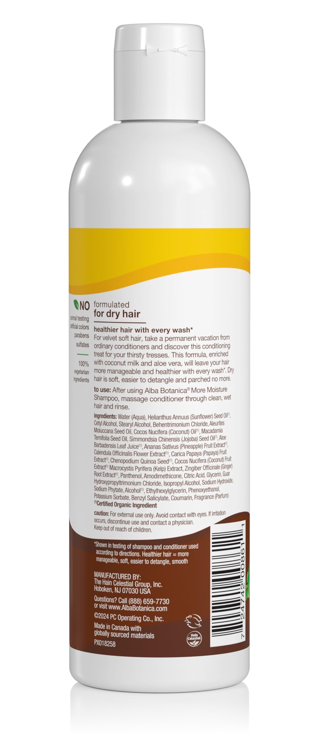Alba Botanica More Moisture Conditioner, Coconut Milk, 12 Oz (Packaging May Vary) Beauty & Personal Care Alba Botanica