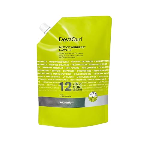 DevaCurl Mist of Wonders Leave In Multi-Benefit Curl Spray Refill Pouch, 24 oz Beauty & Personal Care DevaCurl