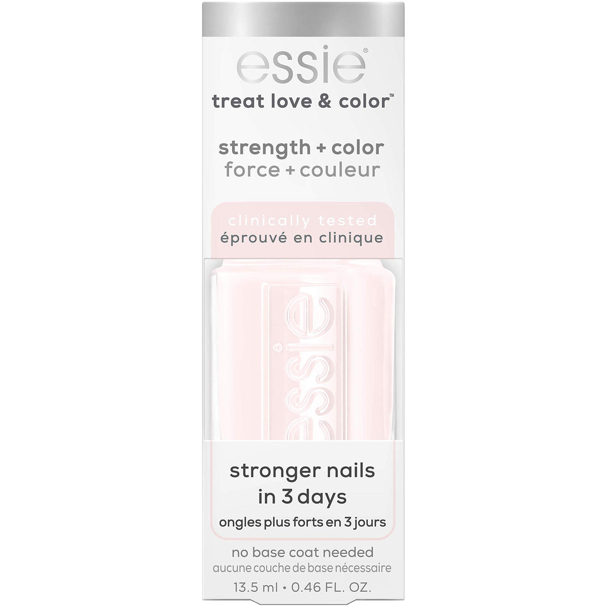 essie Treat,Love and Color, Strength and Color Nail Care Polish, Sheers to You, Sheer Pink, 0.46 Ounce