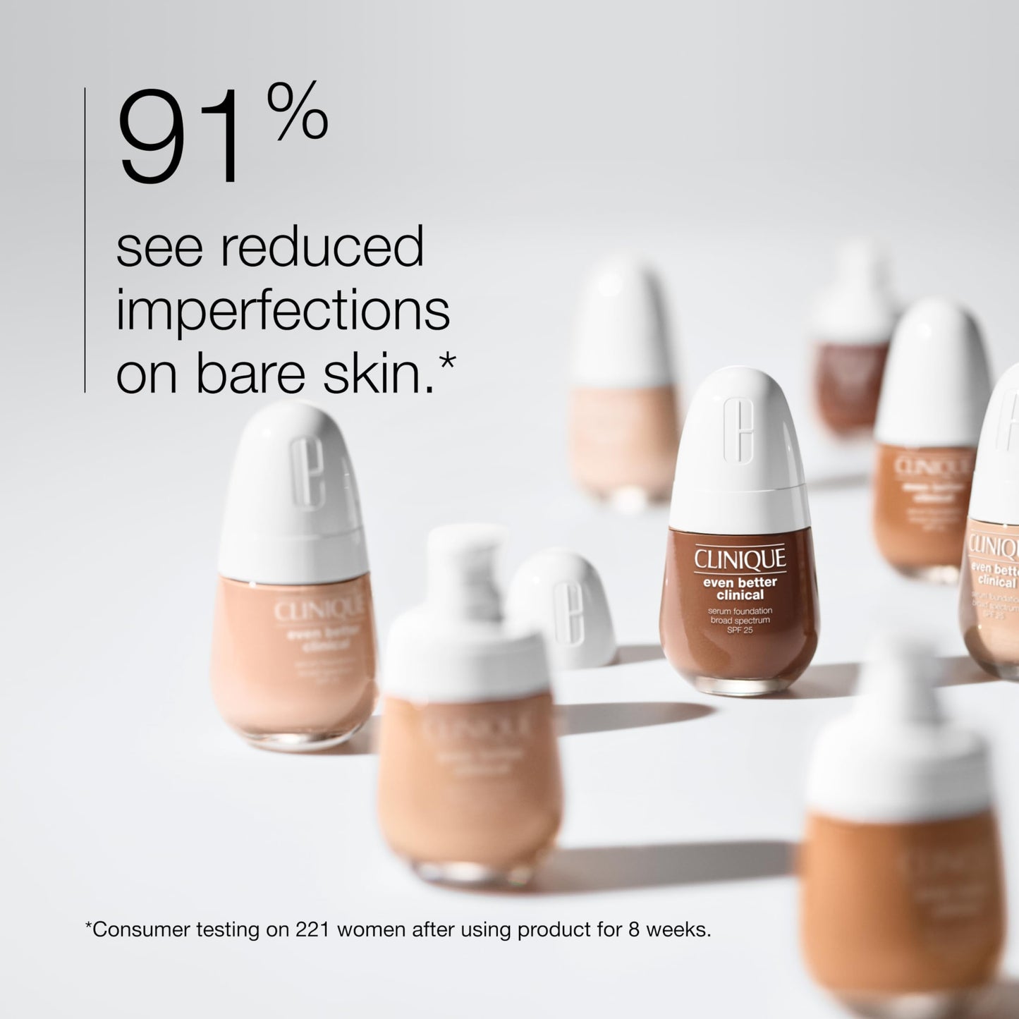 Clinique Even Better Clinical Serum Liquid Foundation SPF 25 With Vitamin C, Salicylic Acid + Hyaluronic Acid For Combination to Oily Skin Types | Beauty & Personal Care Clinique