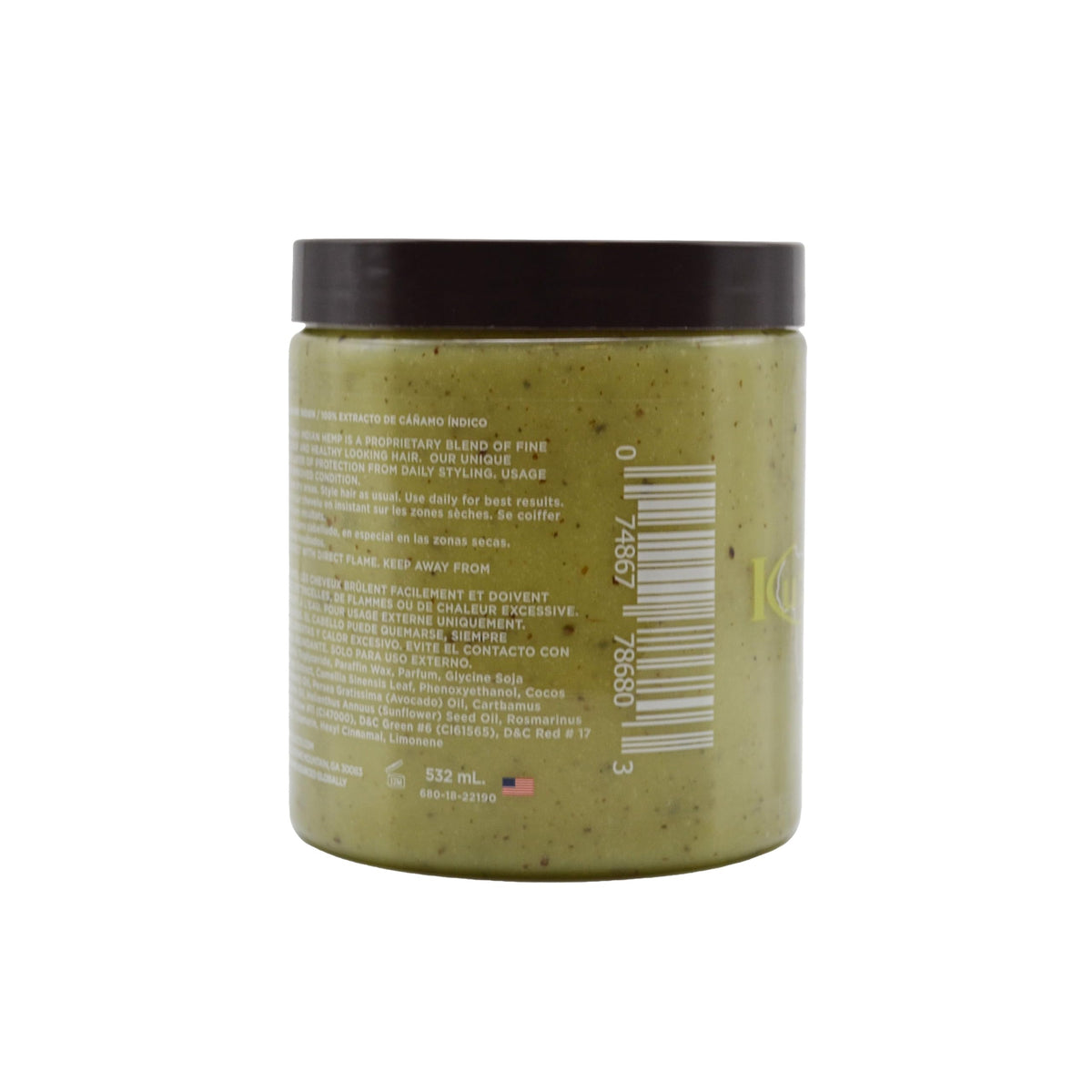 Kuza 100% Indian Hemp Hair & Scalp Treatment - Improves Dry Hair and Scalp Health - JUMBO SIZE 18 oz
