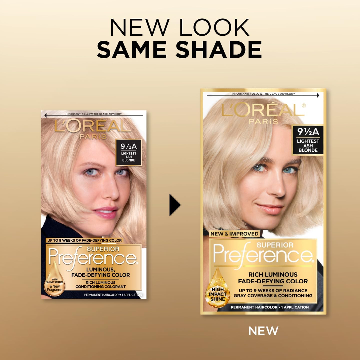 L'Oreal Superior Preference - 9-1/2A Lightest Ash Blonde (Cooler) 1 Each (Pack of 2) Beauty & Personal Care L'Oreal Paris