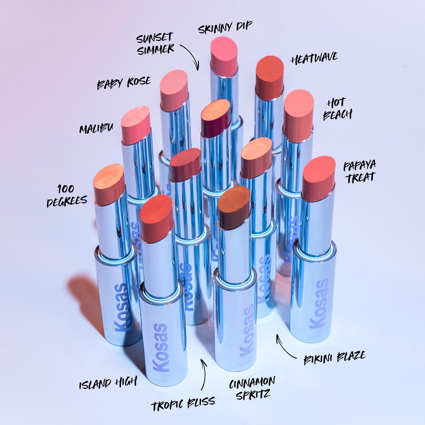 Kosas Wet Stick Moisturizing Shiny Sheer Lipstick with Ceramides, Hyaluronic acid, Peptides and Mango Butter - Soothes, Softens, and Moisturizes Lips Beauty & Personal Care Kosas