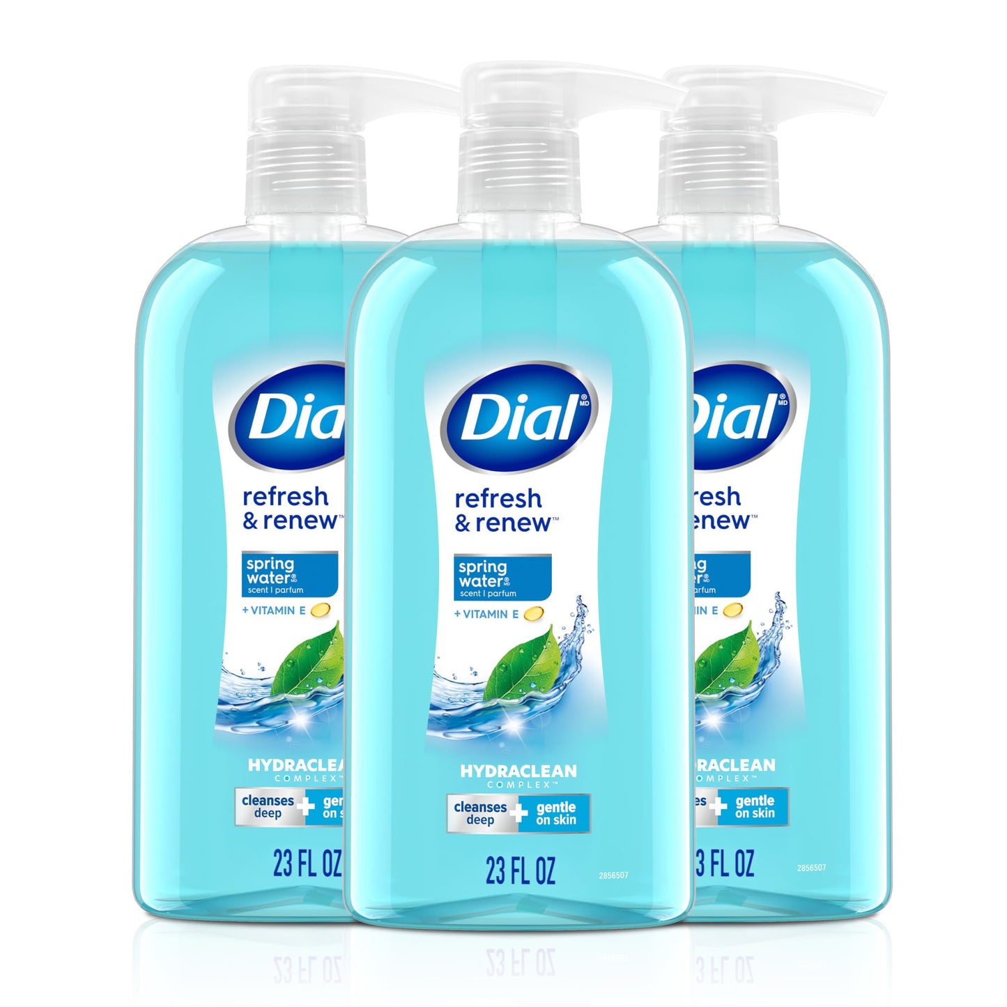 Dial Body Wash, Refresh & Renew Spring Water, 23 Fl Oz (Pack of 3), Hydraclean Complex & Vitamin E, Gentle, Leaves Skin Feeling Nourished Beauty & Personal Care Dial