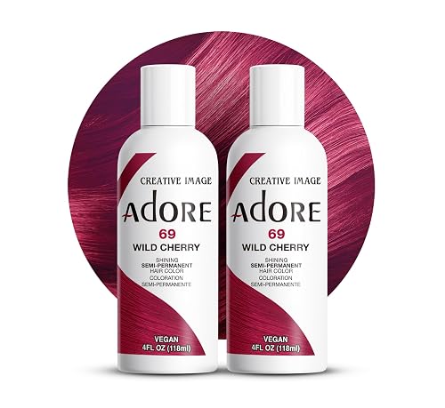 Adore Semi Permanent Hair Color (069 Wild Cherry) (2 Pack) | Vegan & Cruelty-Free Red Hair Dye | No Ammonia, No Peroxide, No Alcohol | 4 Fl Oz Beauty & Personal Care Adore