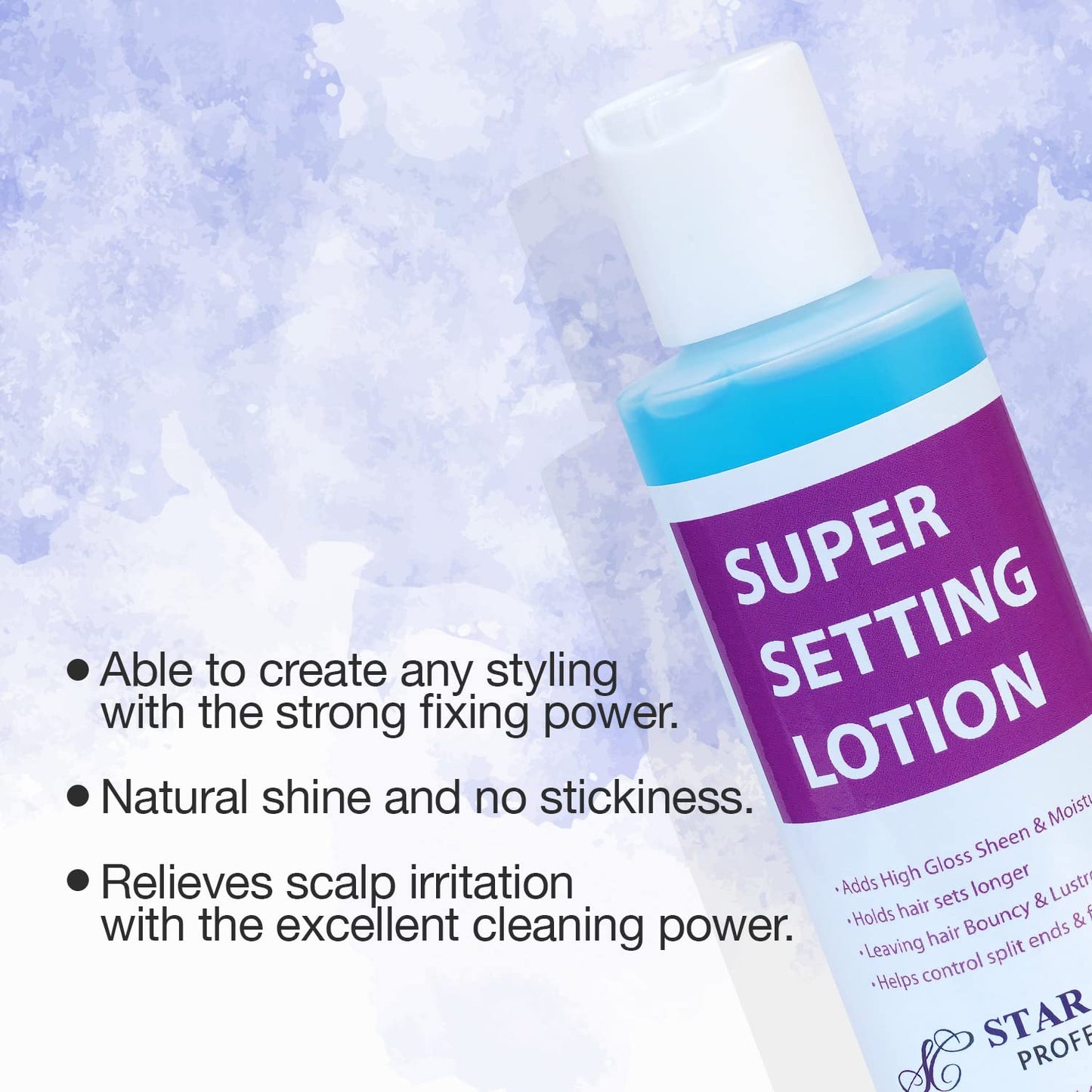 Star Care Professional Super Setting Lotion, 4oz (118ml), Advanced Heat Protectant for Thermal Styling, Blow Drying & Curling - Volumizing Beauty & Personal Care STAR CARE