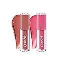 ColourPop HydraPop Glossy Lip Stain Duo - Pink & Warm Nude Hydrating Lip Gloss Set That Fades Into A Soft Tint - Non-Drying & Long-Lasting Beauty & Personal Care ColourPop