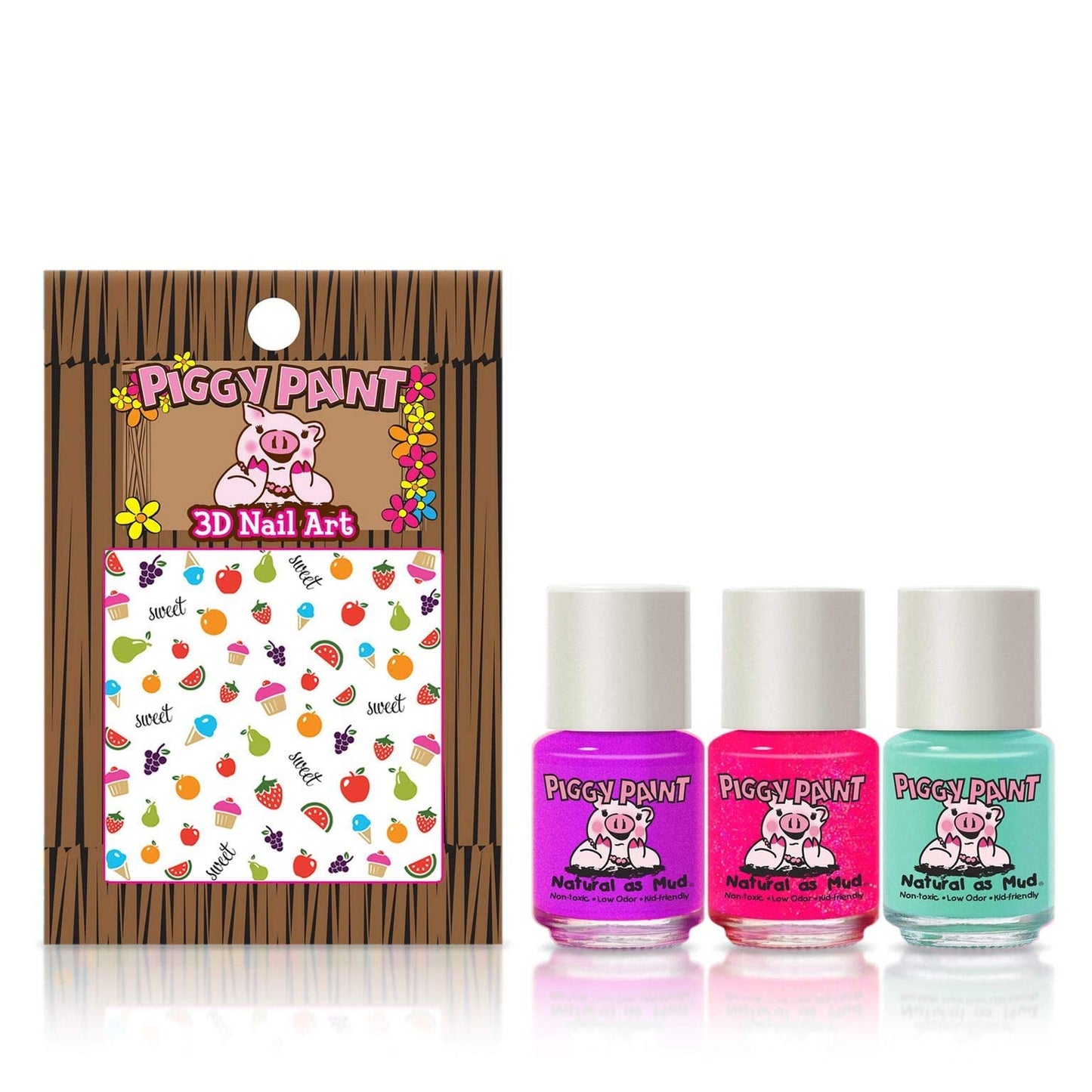 Piggy Paint Happy Hands Set (3 Polish + Nail Art) Beauty & Personal Care Piggy Paint