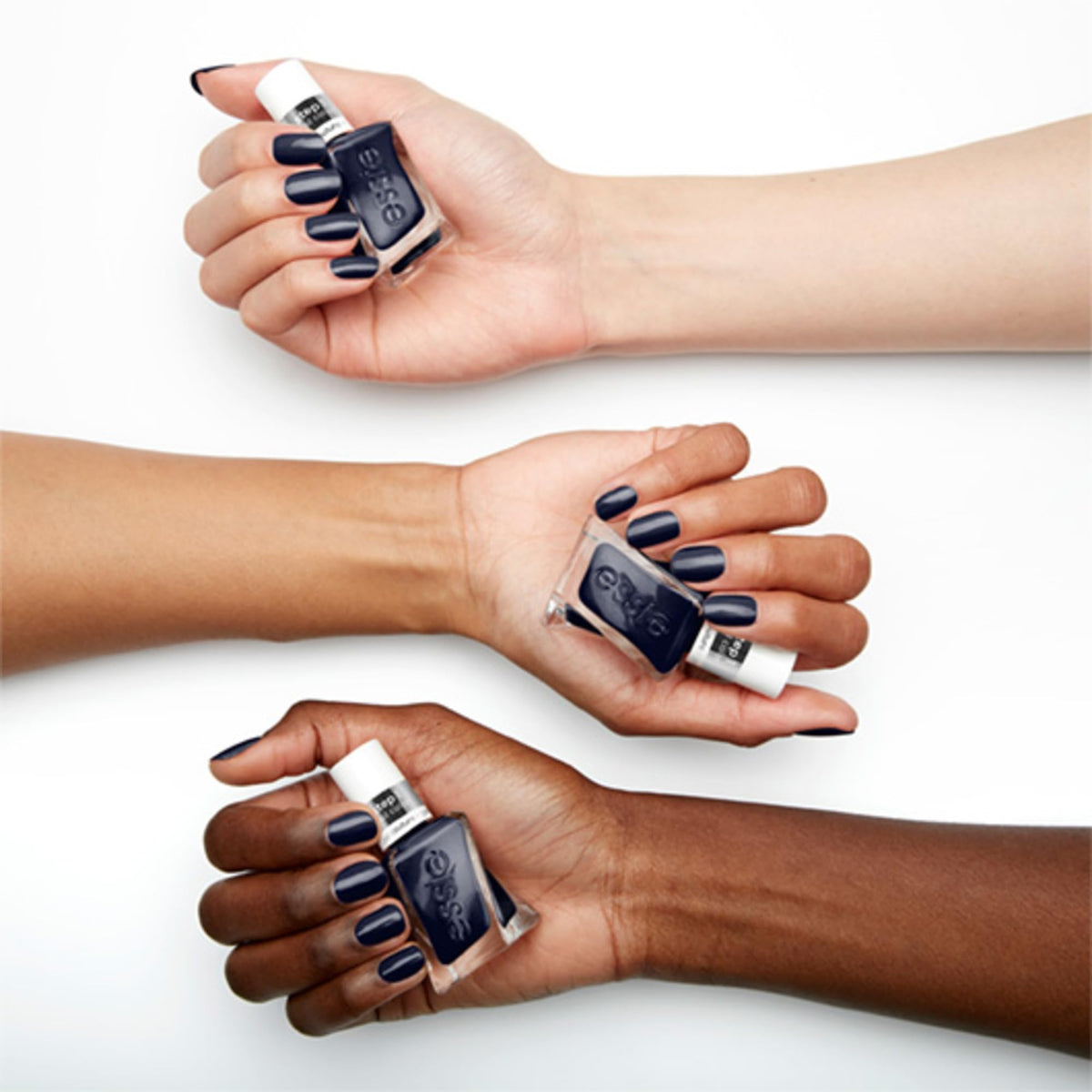 Essie Gel Couture Long-Lasting Nail Polish, 8-Free Vegan, Navy Blue, Caviar Bar, 0.46 fl oz