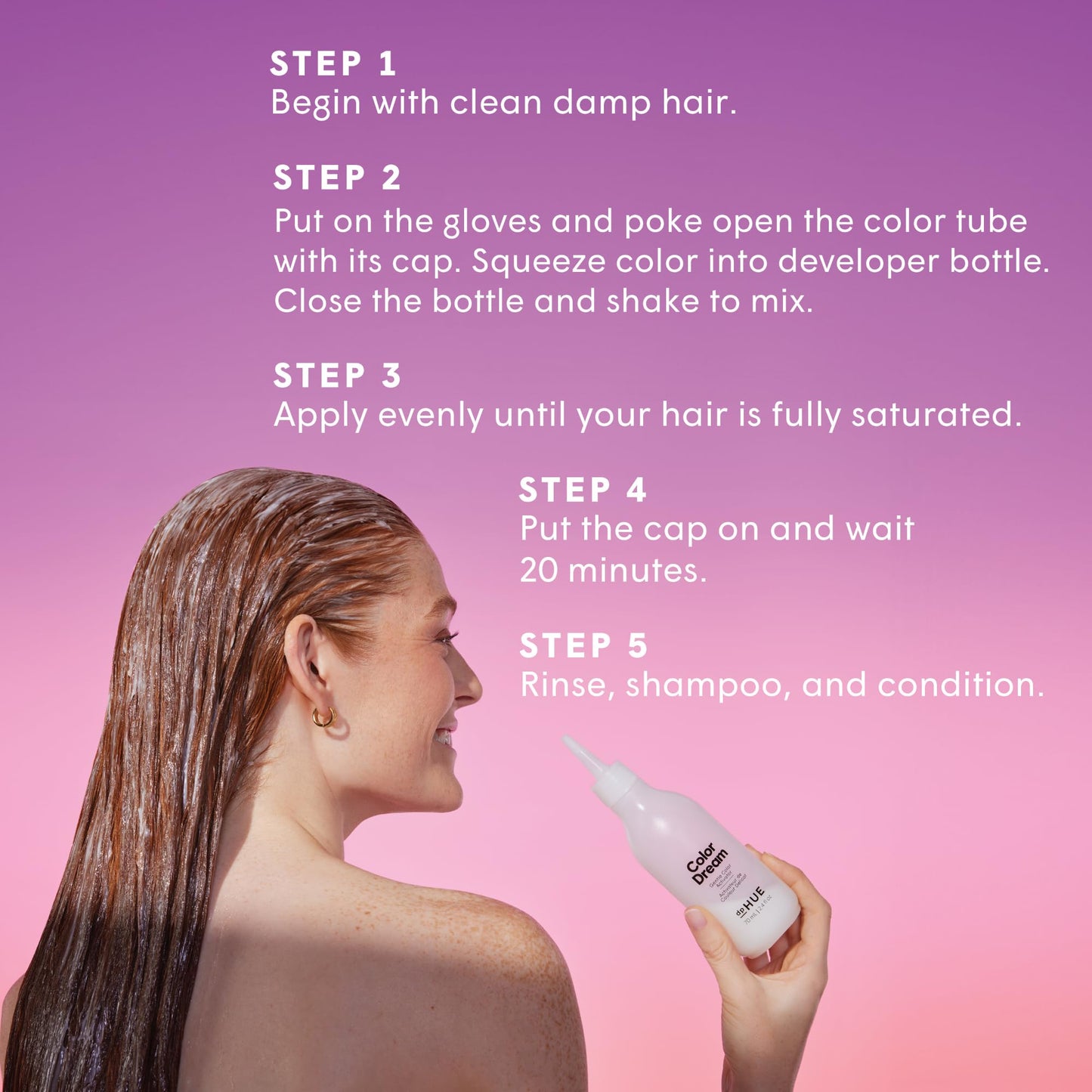 dpHUE Color Dream, Cool Blonde - Ammonia-Free, Demi-Permanent Hair Color - Lasts 16 Washes - Boosts Shine - Paraben & Sulfate Free, Leaping Bunny Beauty & Personal Care dpHUE