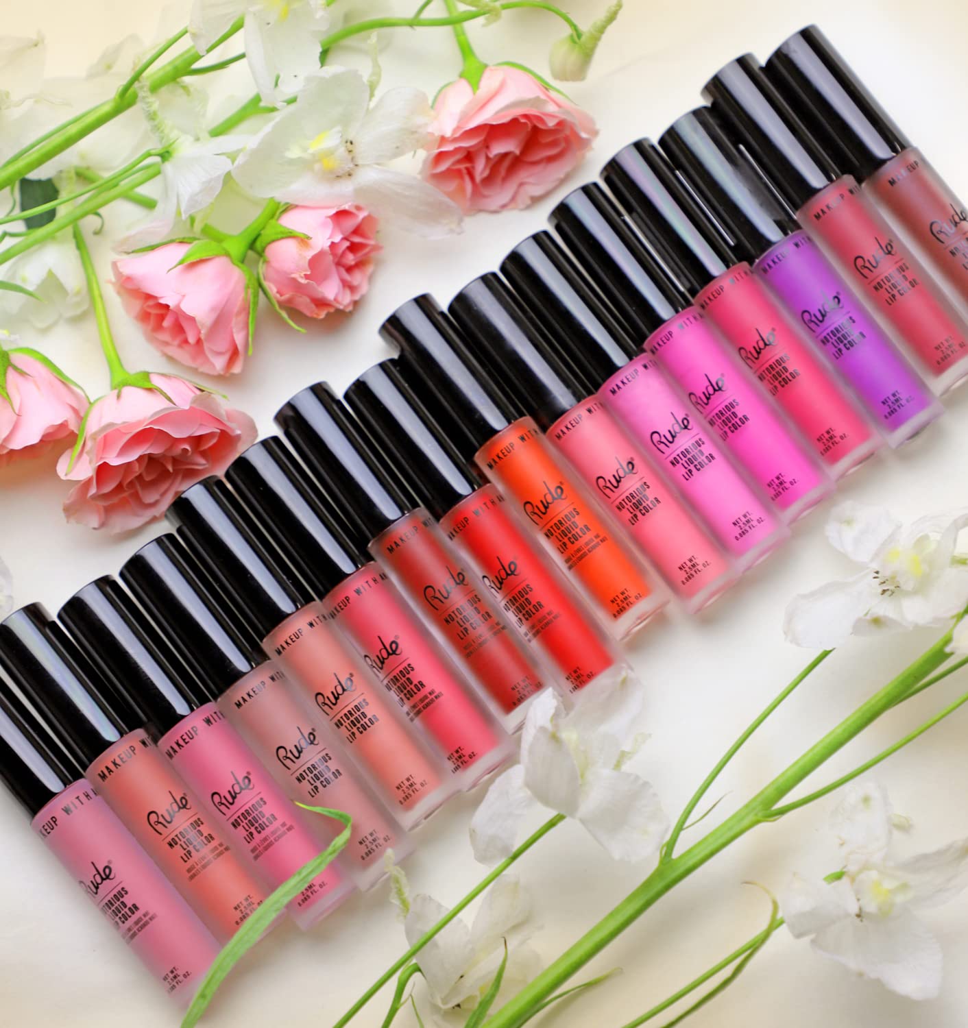 Rude Cosmetics Notorious Rich Long Liquid Lip Color - Dangerously Dangerous Lipstick Women 0.1 oz Beauty & Personal Care RUDE