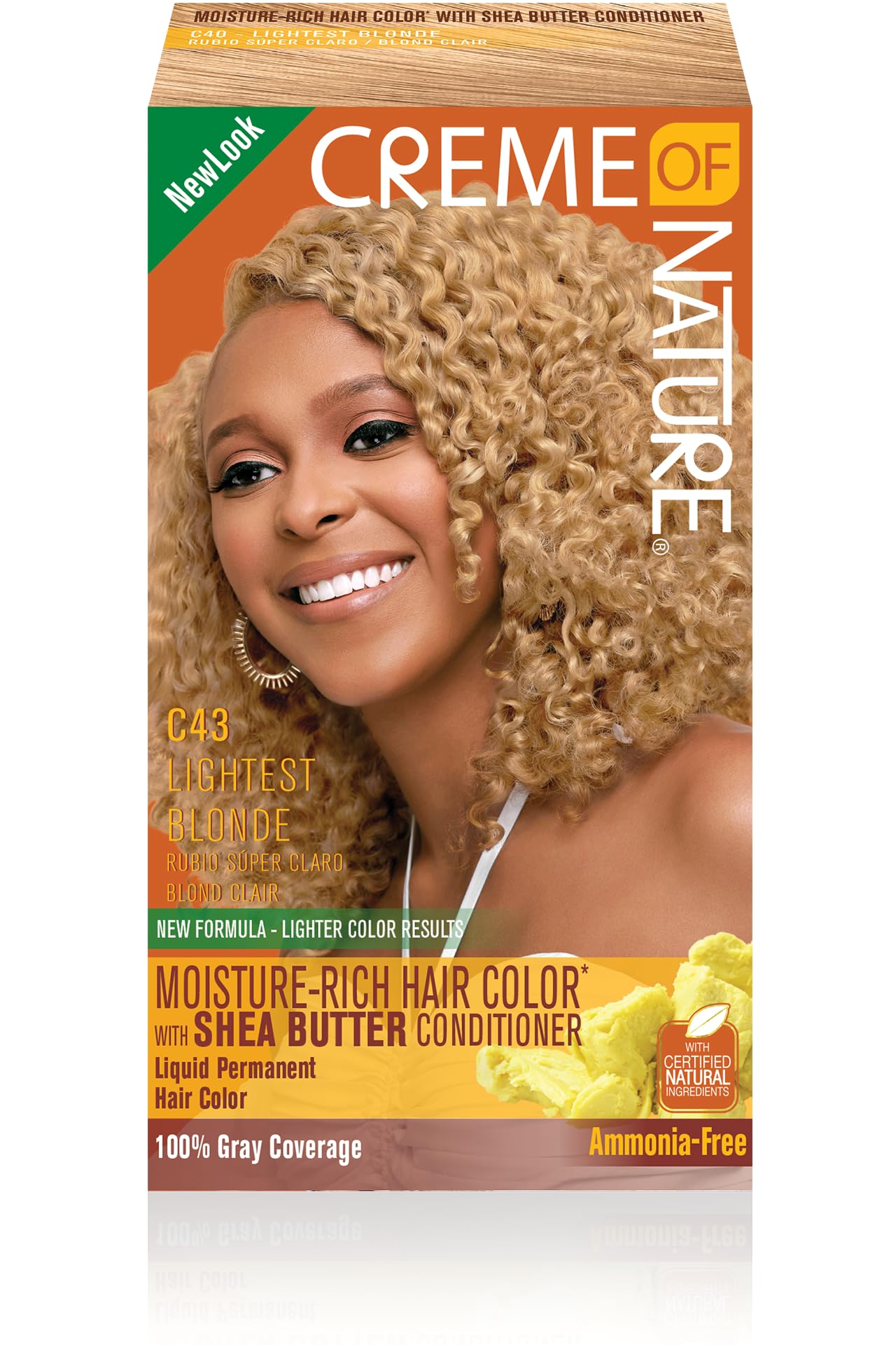Creme of Nature Moisture Rich Hair Color Kit, C43 Lightest Blonde, 1 Application Beauty & Personal Care Creme of Nature