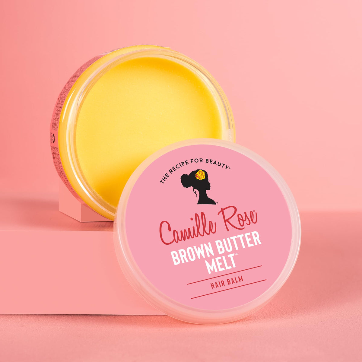 Camille Rose Brown Butter Melt - Mandarin Oil Hair Balm for Scalp Care, Minimizing Dandruff, Adding Shine, Frizz Control, Detangling, 4 Fl Oz