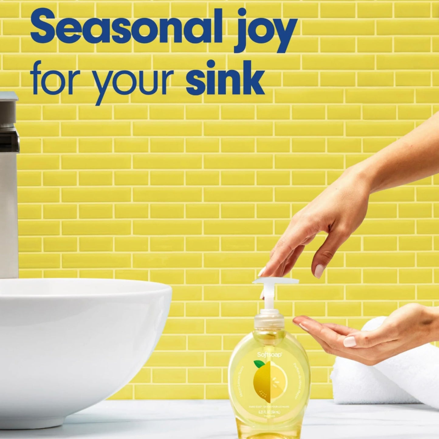 Softsoap Liquid Hand Soap with Pump, Limited Edition Summer Scents, 6.25 Fl Oz, 6 Pack (Lemon) Beauty & Personal Care Softsoap
