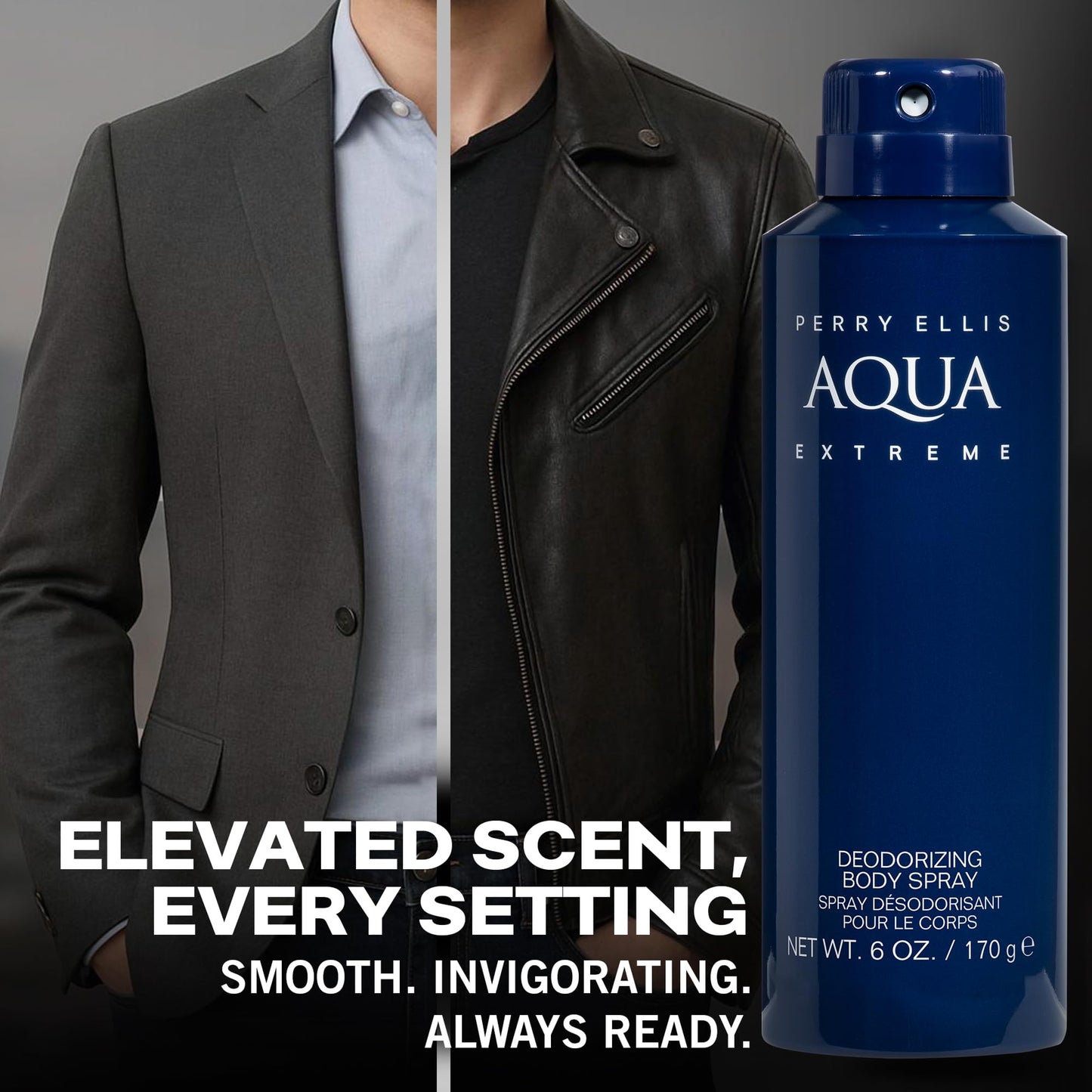 Perry Ellis Aqua Extreme Body Spray for Men - Body Spray Cologne, EDT, All Over Men's & Boys Mist with Notes of Fresh Wood & Spice Fragrance - 6 oz Beauty & Personal Care Perry Ellis