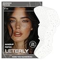 Leterly 24 Pcs Glitter Freckles Face Tattoo,Silver Face Glitter Makeup Patches Cute Sparkle Freckles Patches Waterproof Makeup Speckles for Face Beauty & Personal Care Leterly